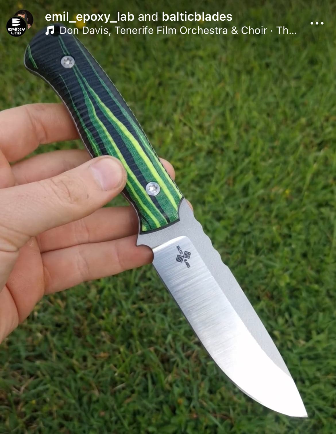 Micarta Matrix Flamme (set di 2 lastre)