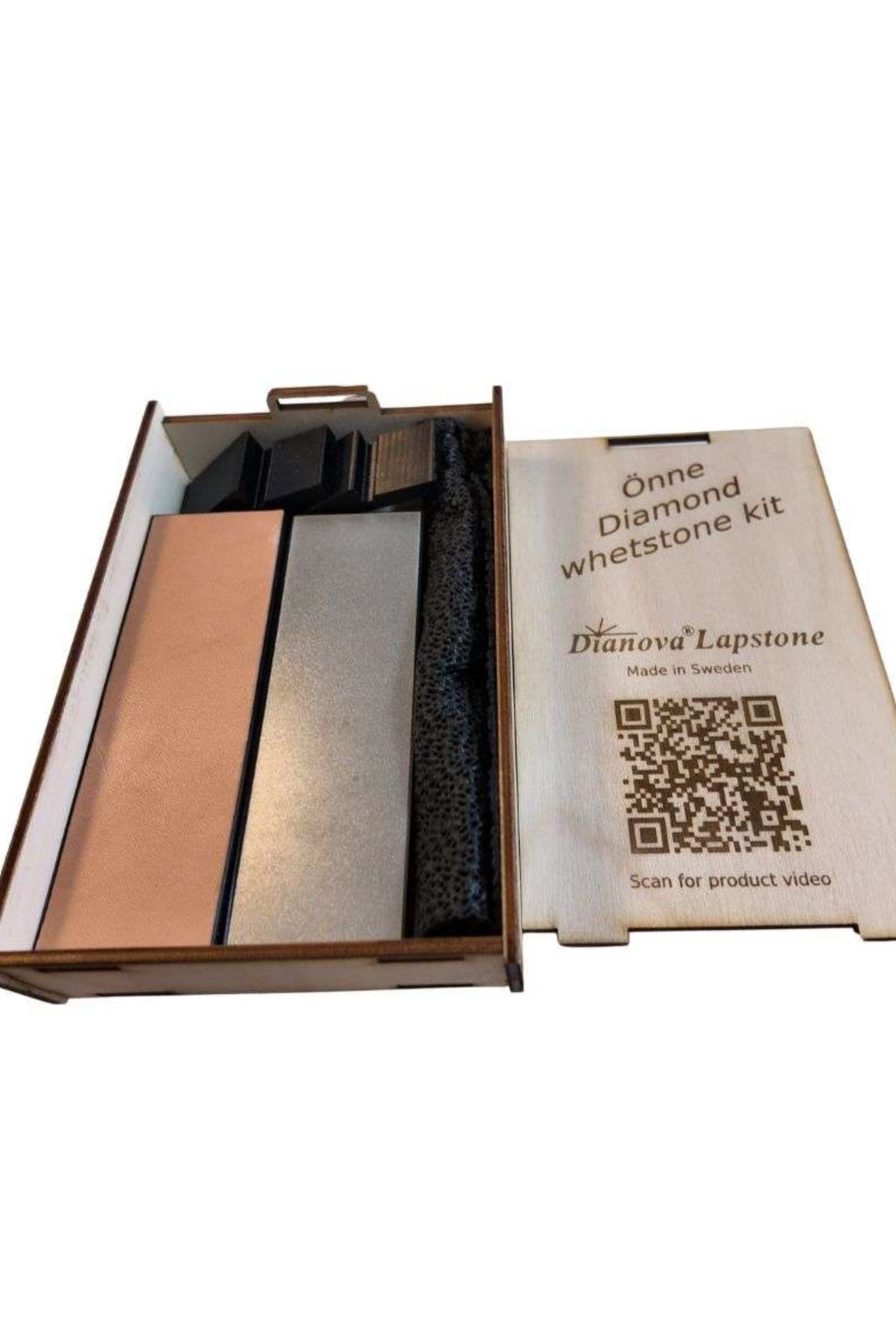 Sett completo per affilatura coltelli - Dianova Önne Whetstone kit Diamante + Cuoio