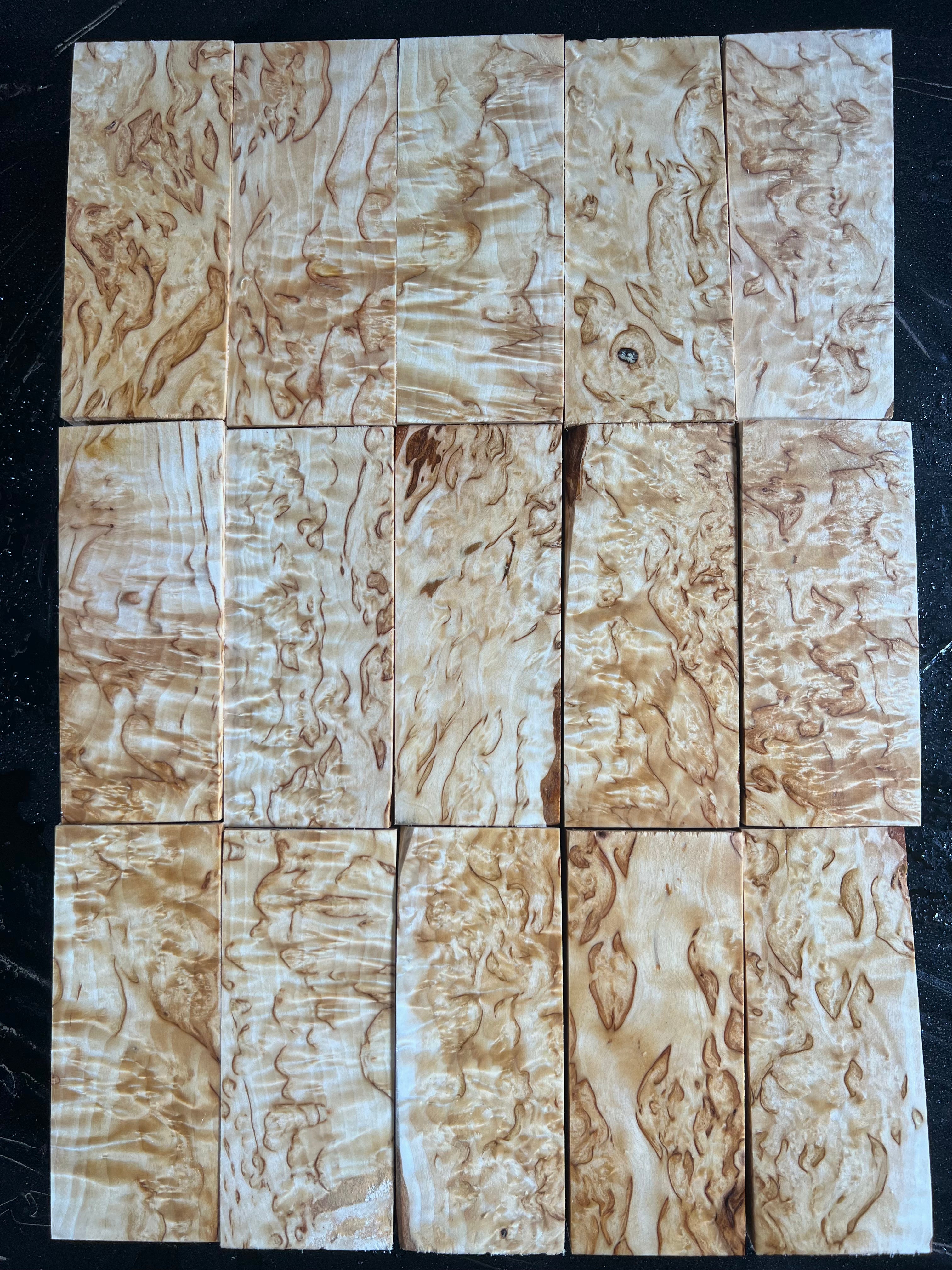 Betulla naturale Betulla mascherata Extra grande circa 40x50x120mm