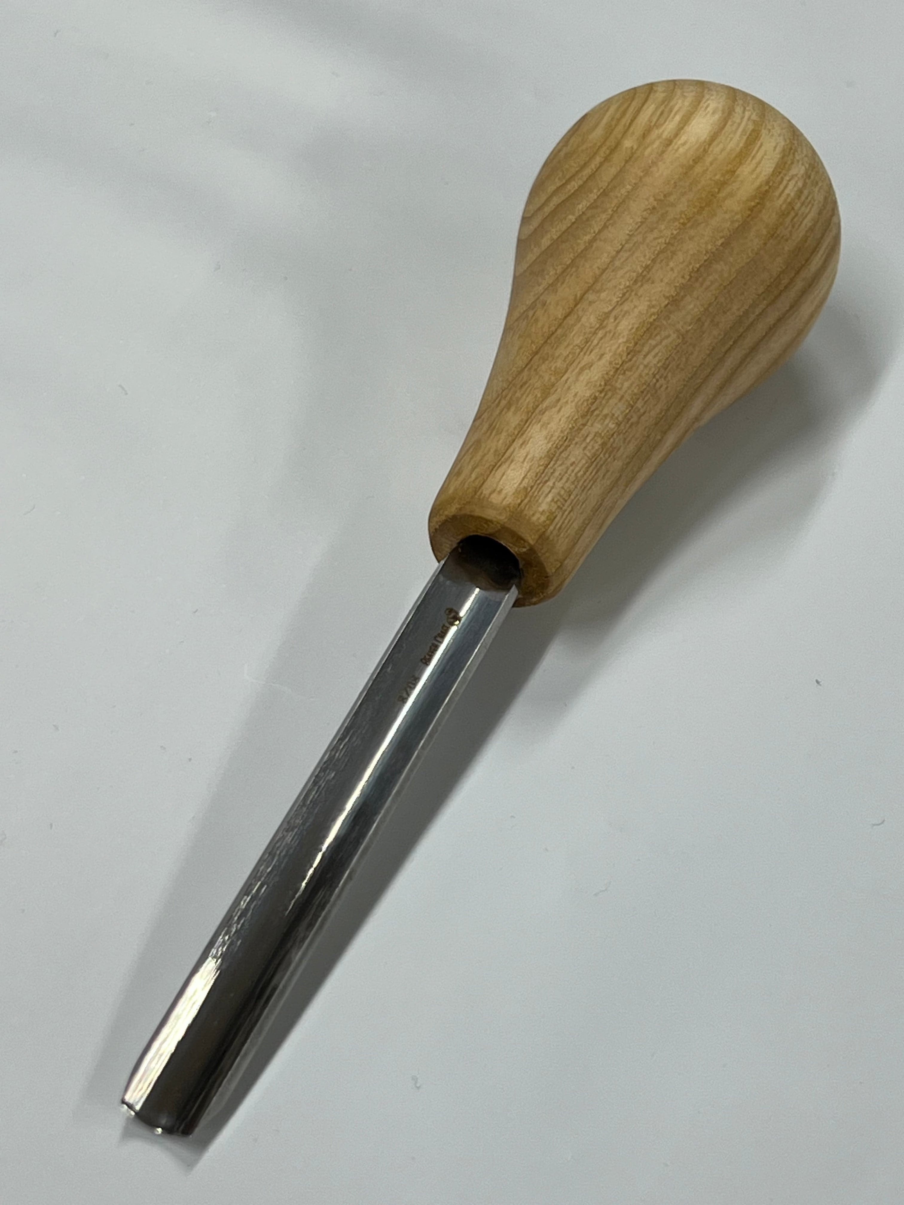 Strozzatrice per legno 75x14mm scalpello dritto arrotondato P8/08 con impugnatura a sfera