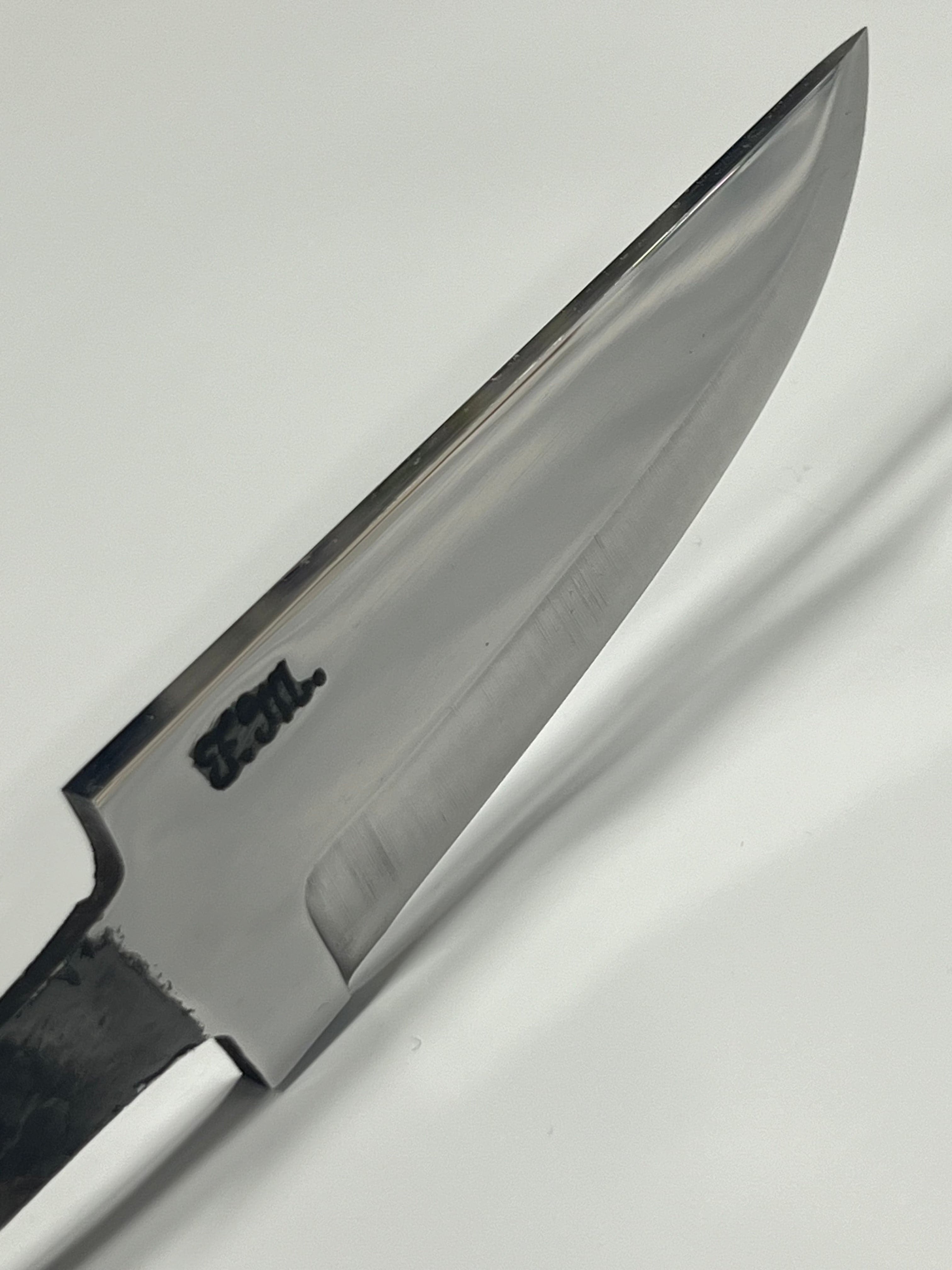 Lama per coltello forgiata a mano Frode Misund 75mm