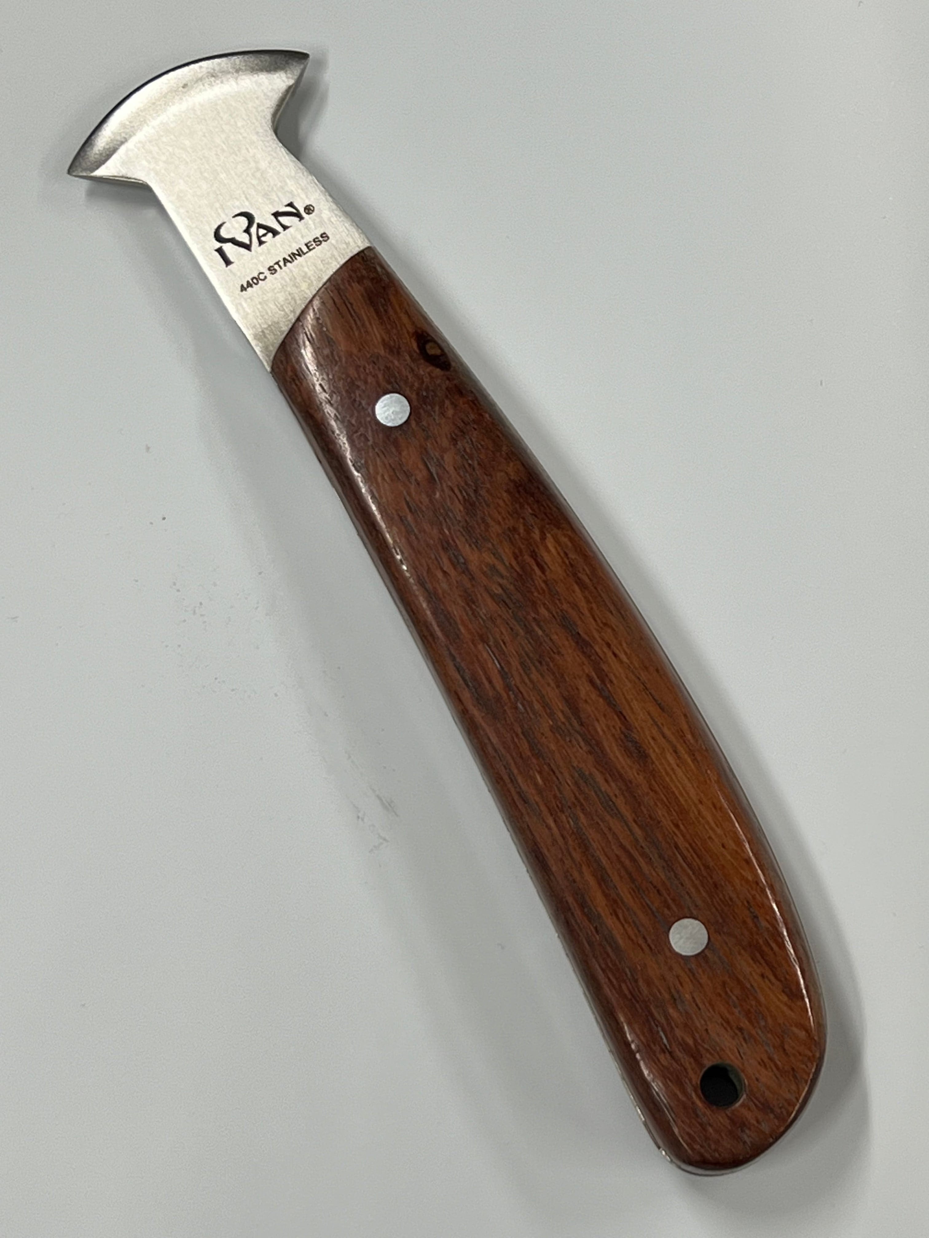 Coltello da mezzaluna in pelle in stile francese