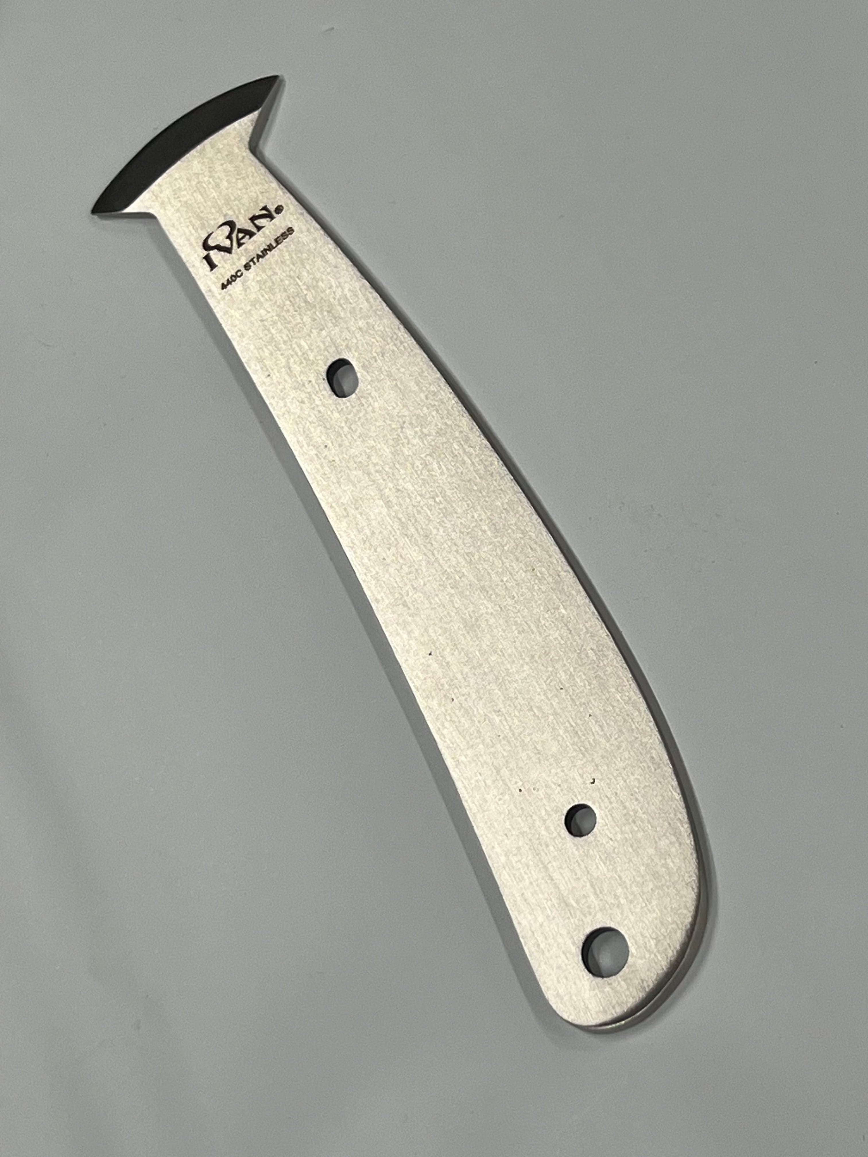 Lama per coltello da cuoio arrotondata in stile francese