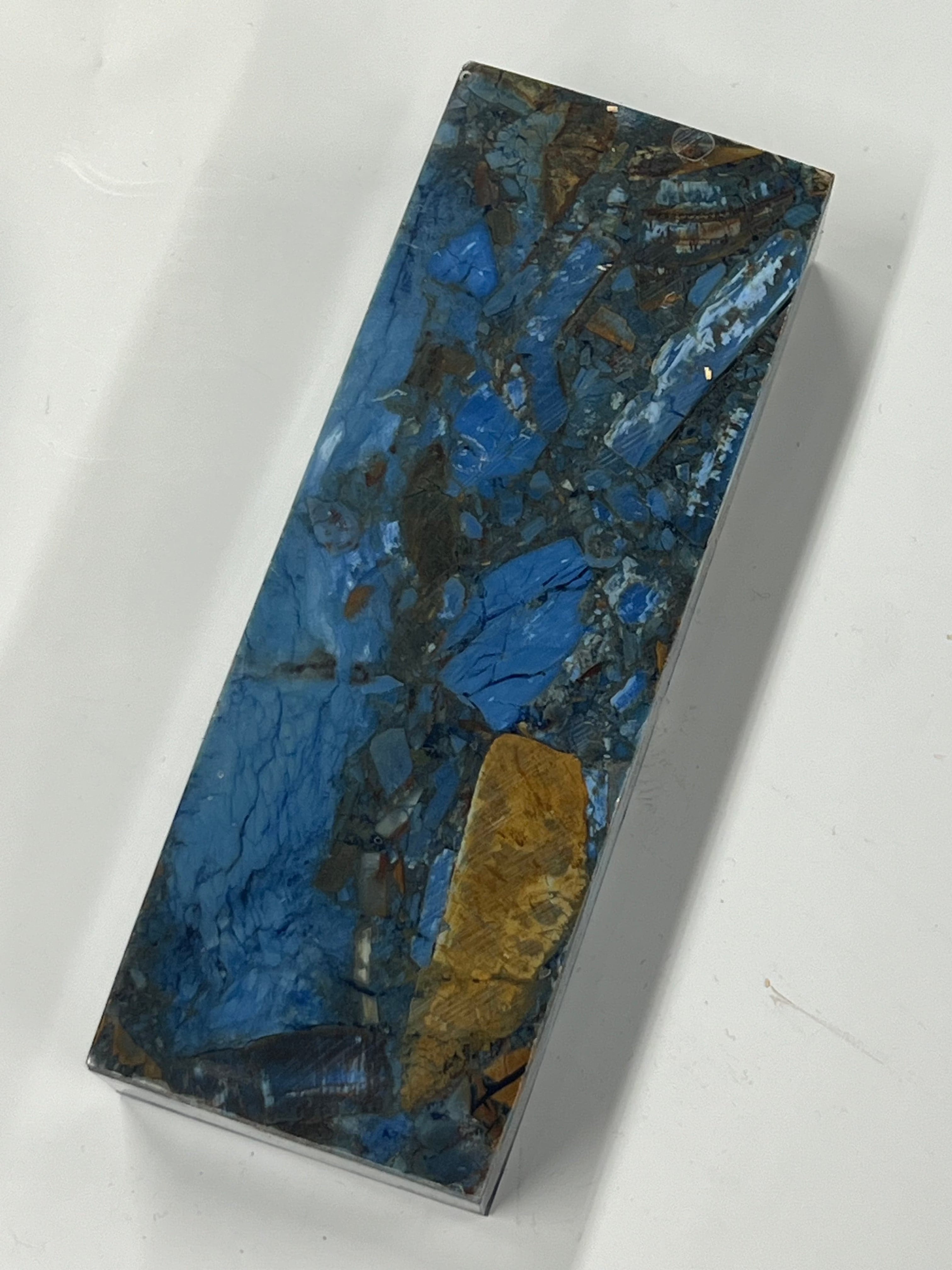 Blocco di avorio di mammut M215 Blue Fusion per manici