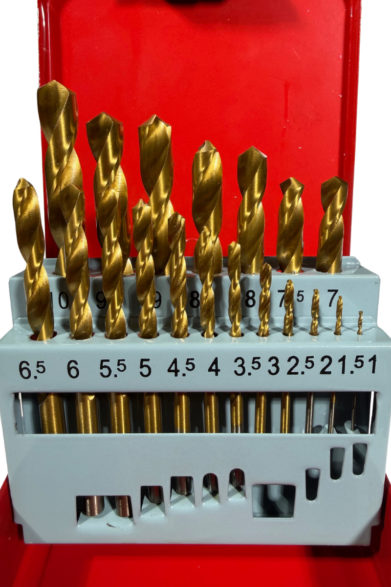 Sett da 19 punte universali da 1-10 mm per acciaio