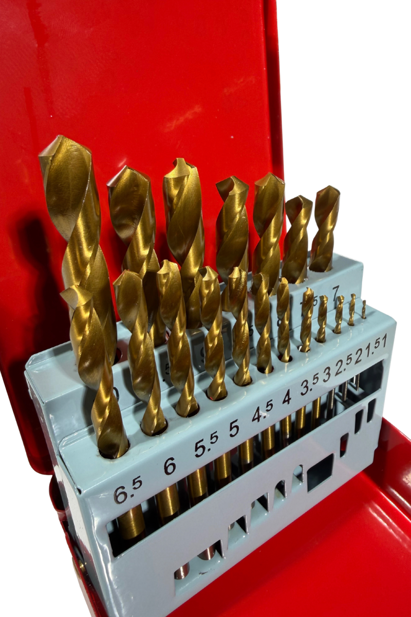 Sett da 19 punte universali da 1-10 mm per acciaio