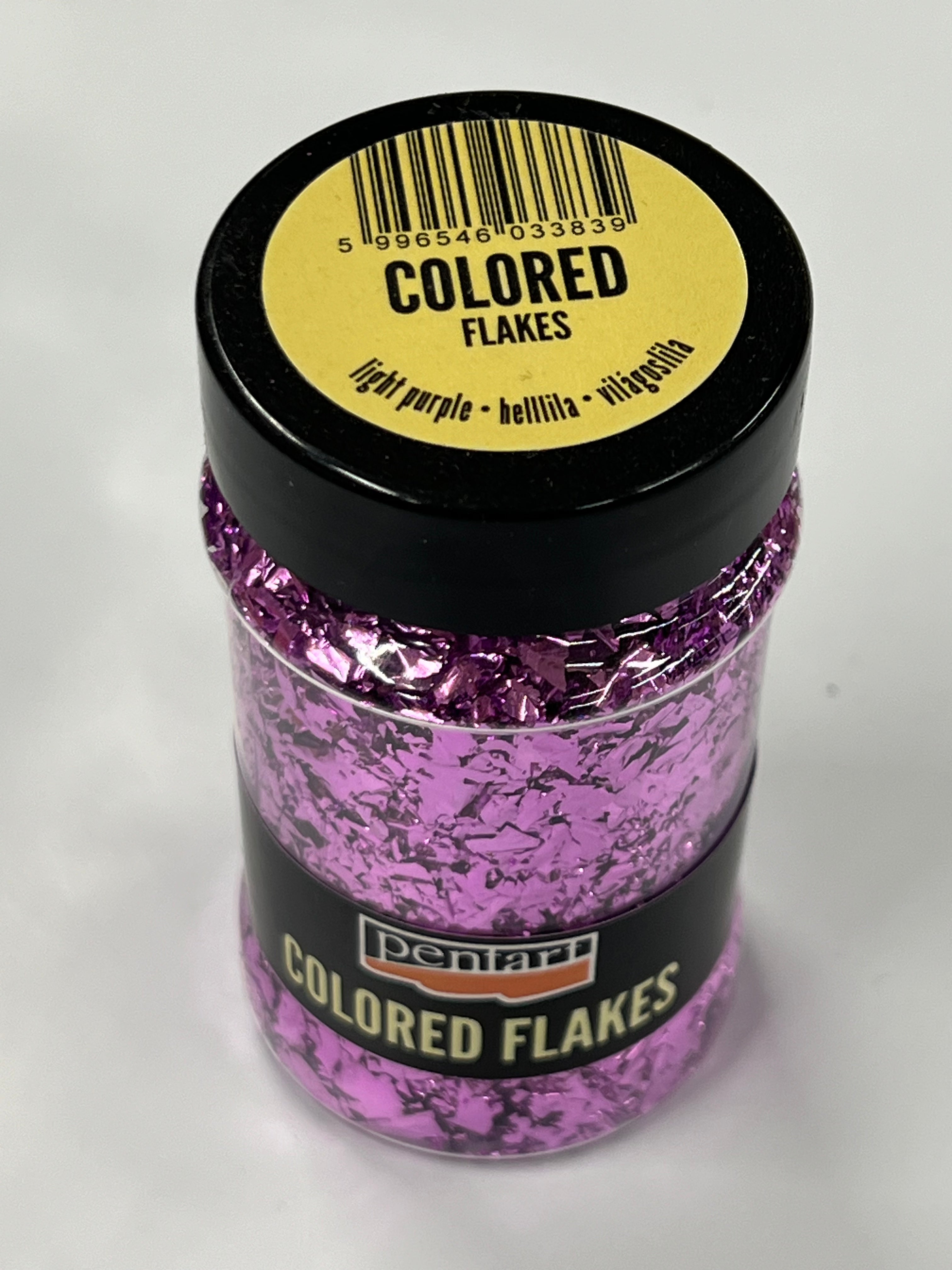Scaglie colorate per glitter epossidico