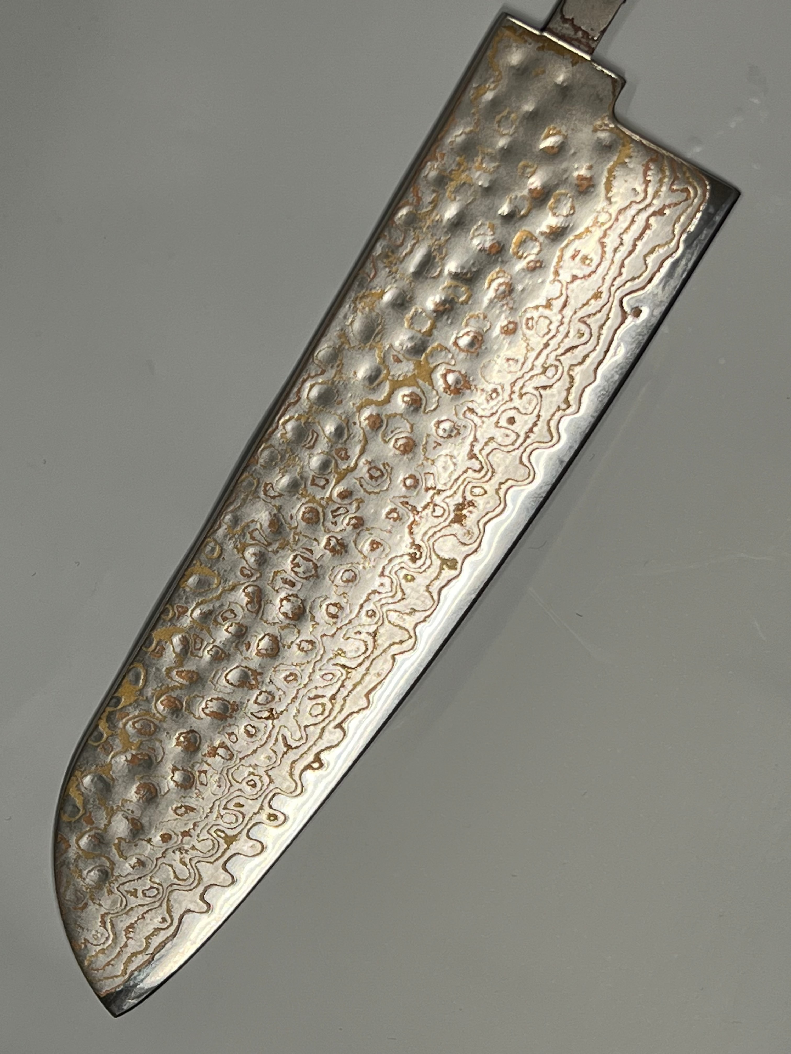 Santoku 200mm Acciaio inossidabile Damasco al rame