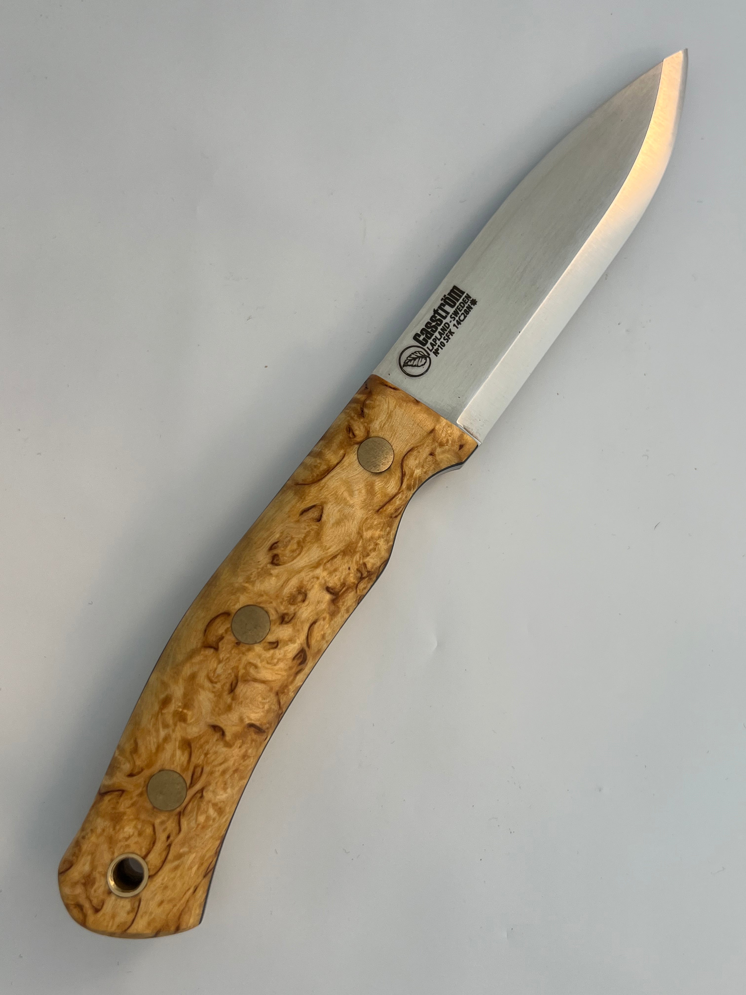 Coltello Casstrom No. 10 SFK con fodero in cuoio e cordino in cuoio