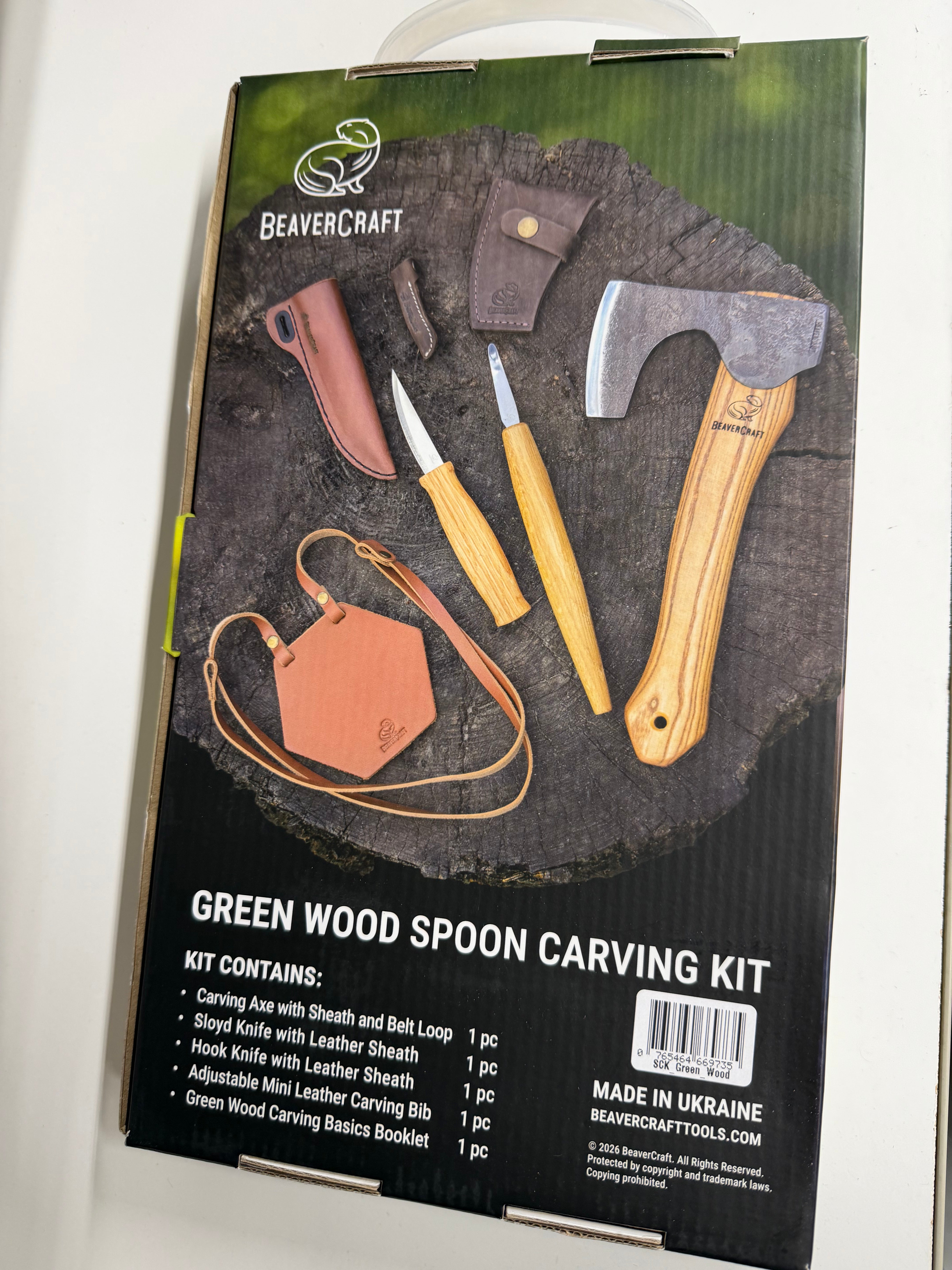 Set intaglio cucchiai Green Wood – BeaverCraft