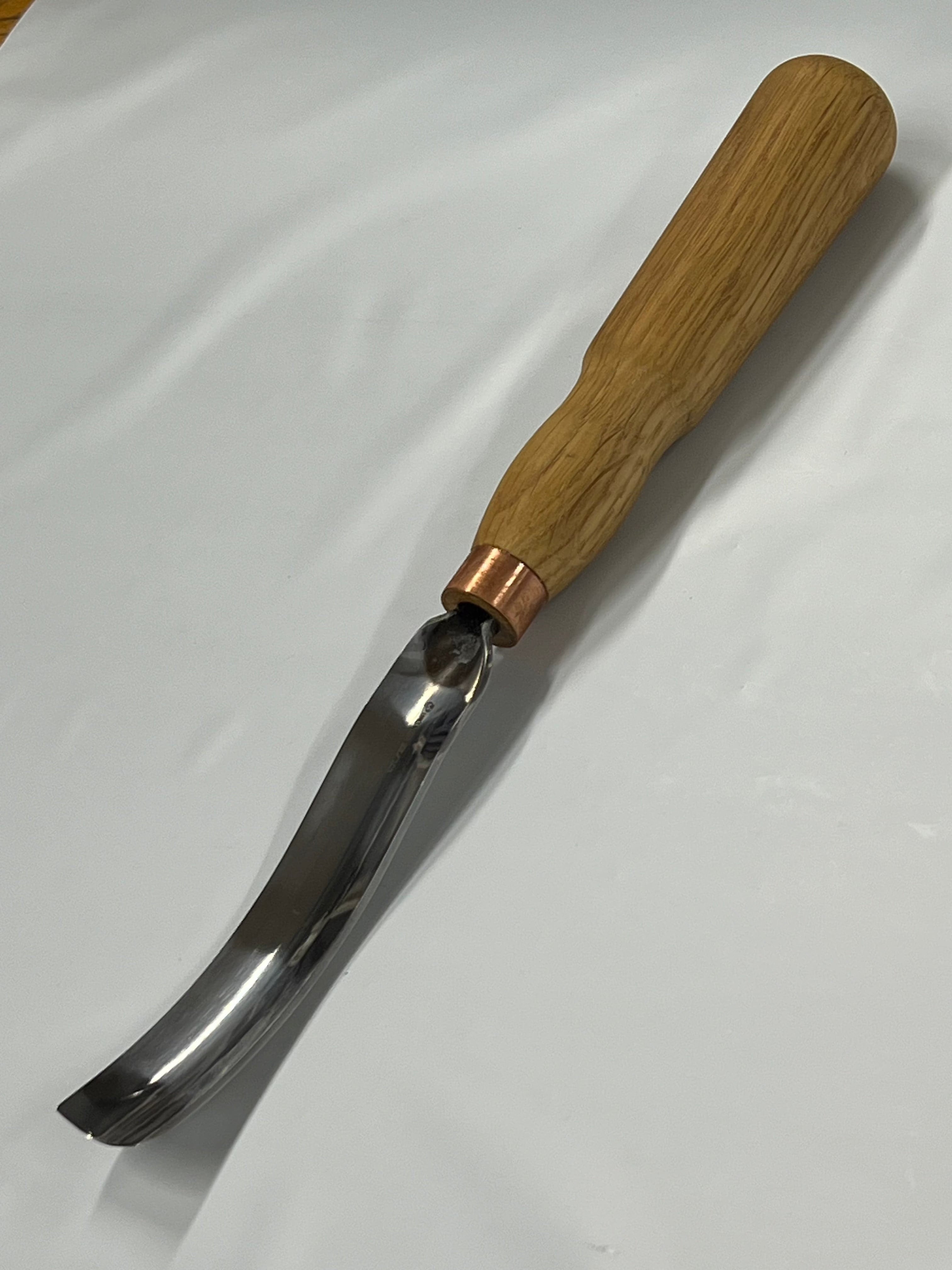 Scalpello per intaglio 130x22mm sgorbia curva