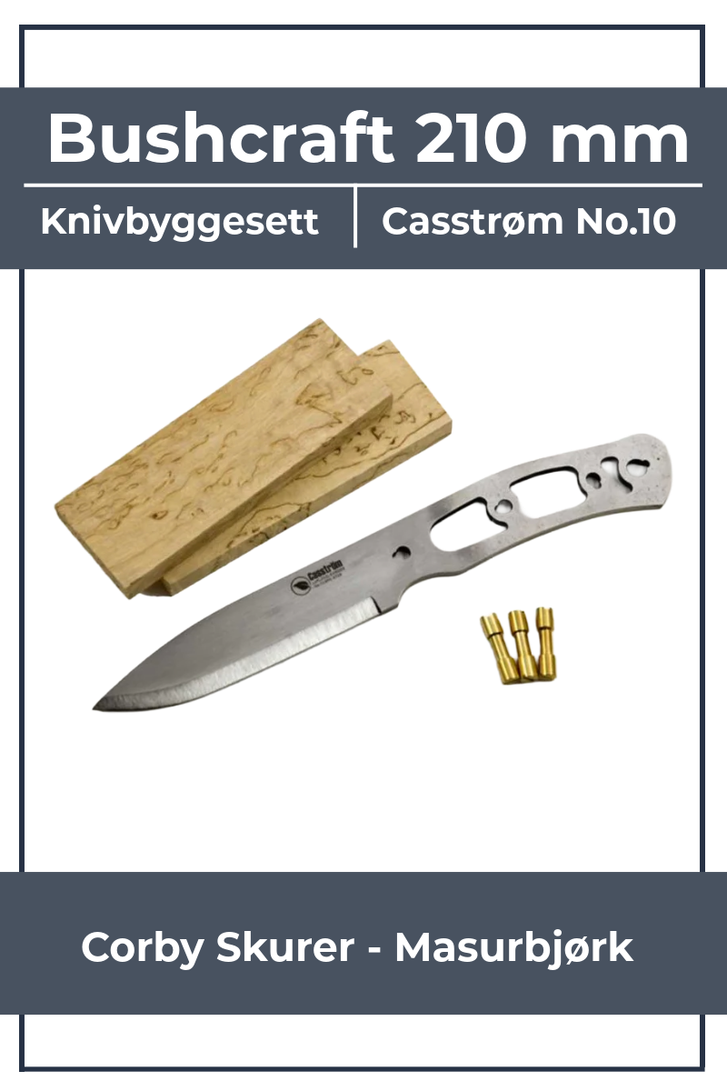 Kit per la creazione di coltelli Casström No. 10 SFK Swedish Forest Knife