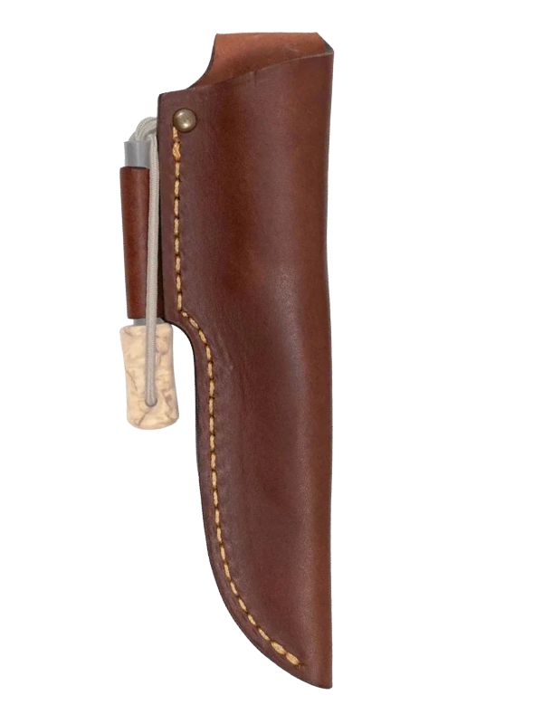 Fodero per coltello n. 8 Casström con porta acciarino