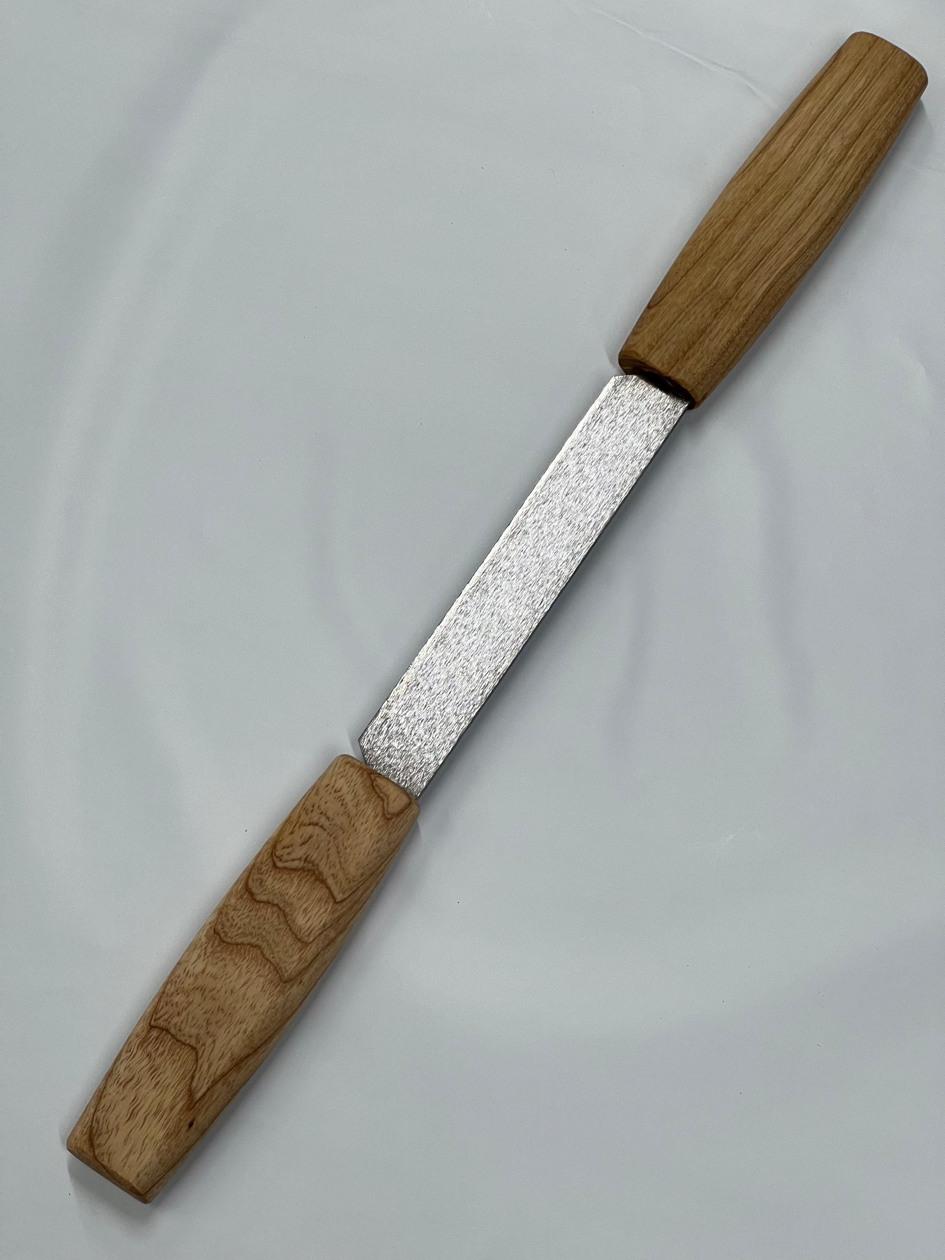 Coltello da intaglio 120mm incl. fodero in pelle (DK2S)