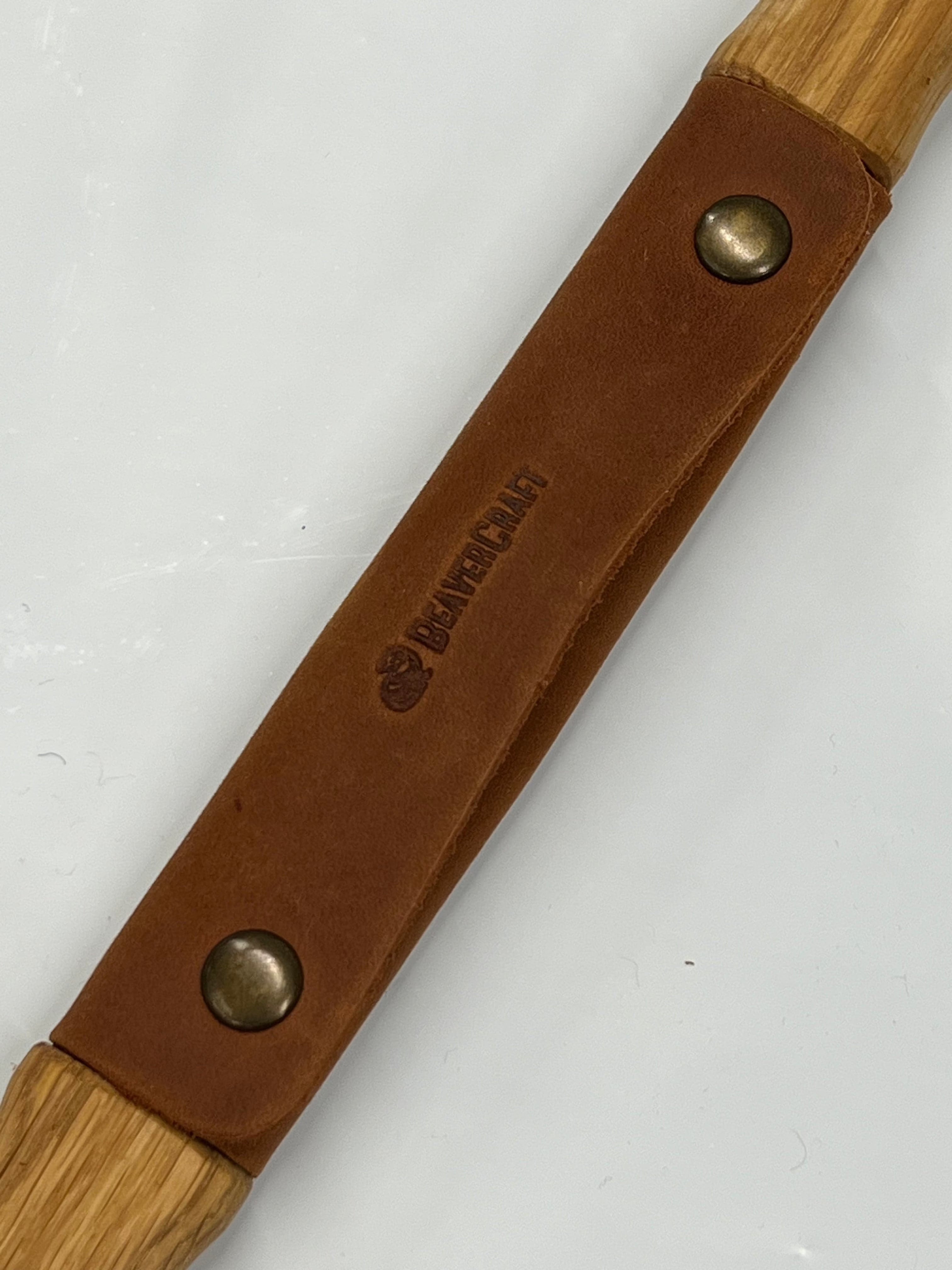 Coltello da intaglio 120mm incl. fodero in cuoio (DK1S)