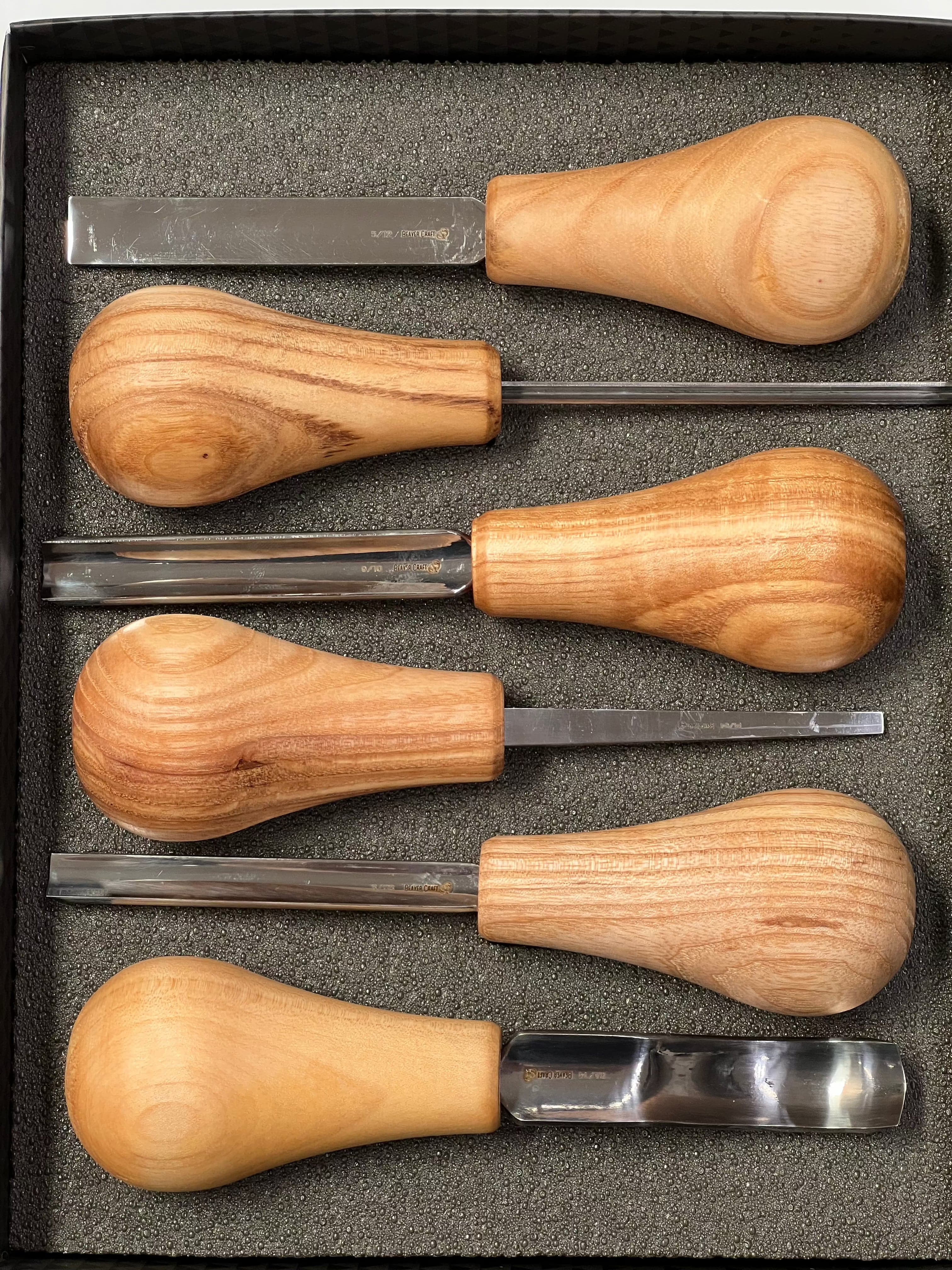 Set di scalpelli per intaglio SC05 di Beaver Craft, 6 pezzi