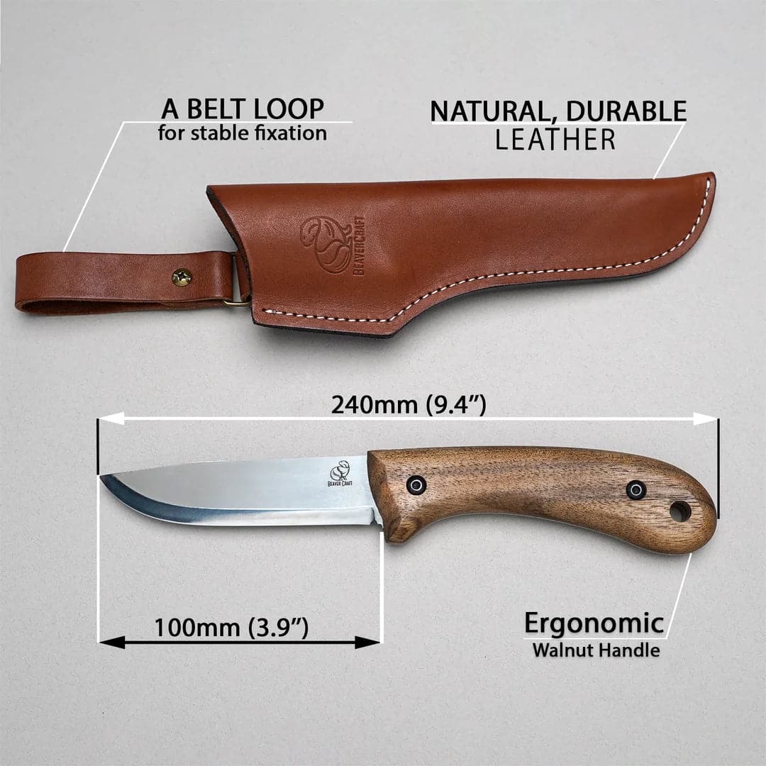 Coltello da bushcraft BSH2 Glacier con fodero