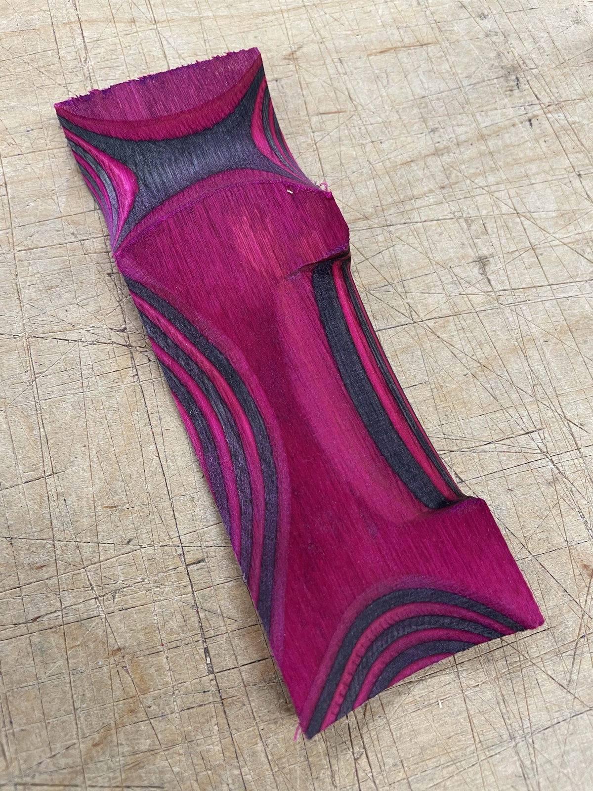 Lawood Plate - Ceppo laminato e colorato per manici
