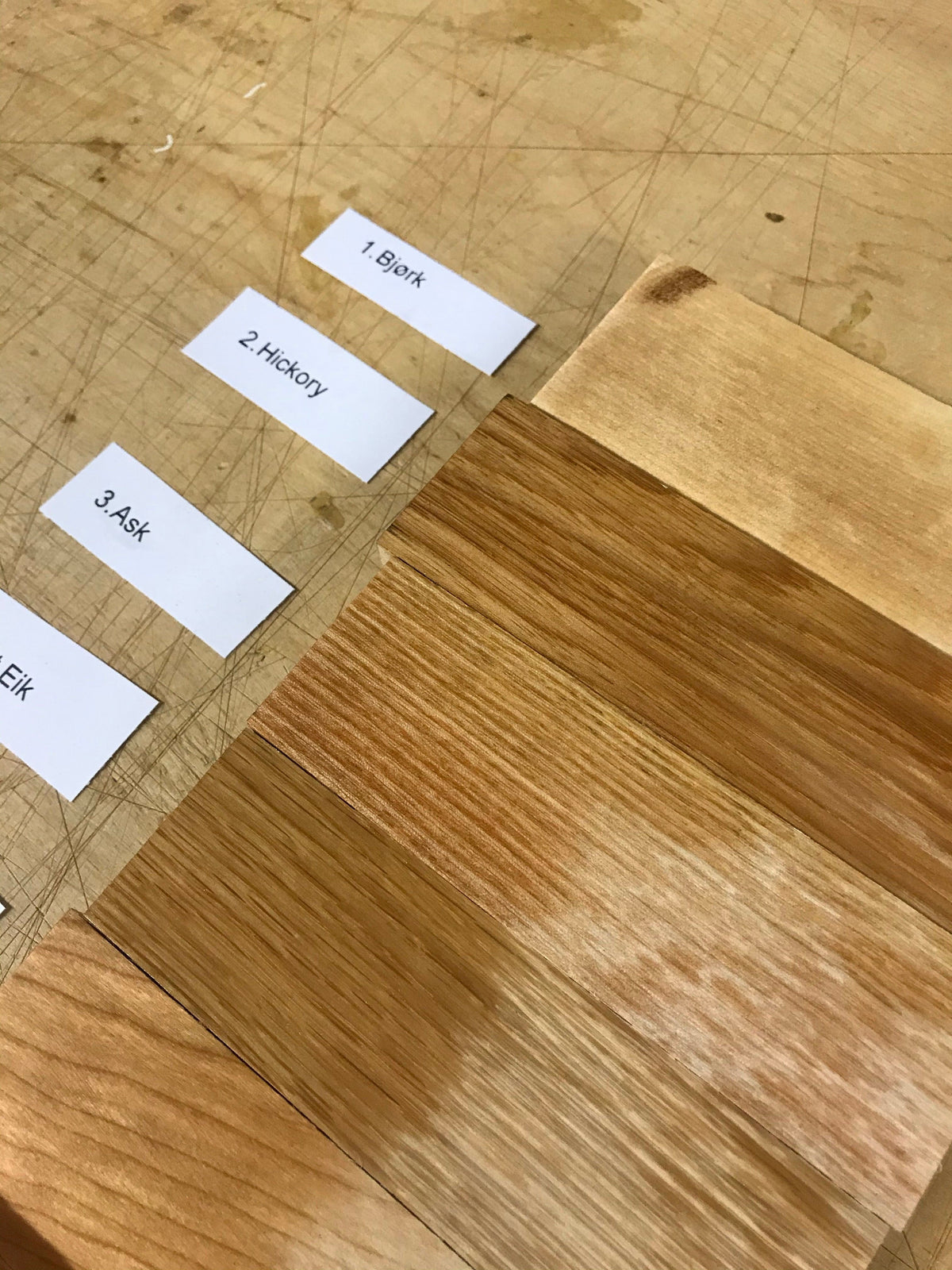 Blocco di legno per manico di coltello