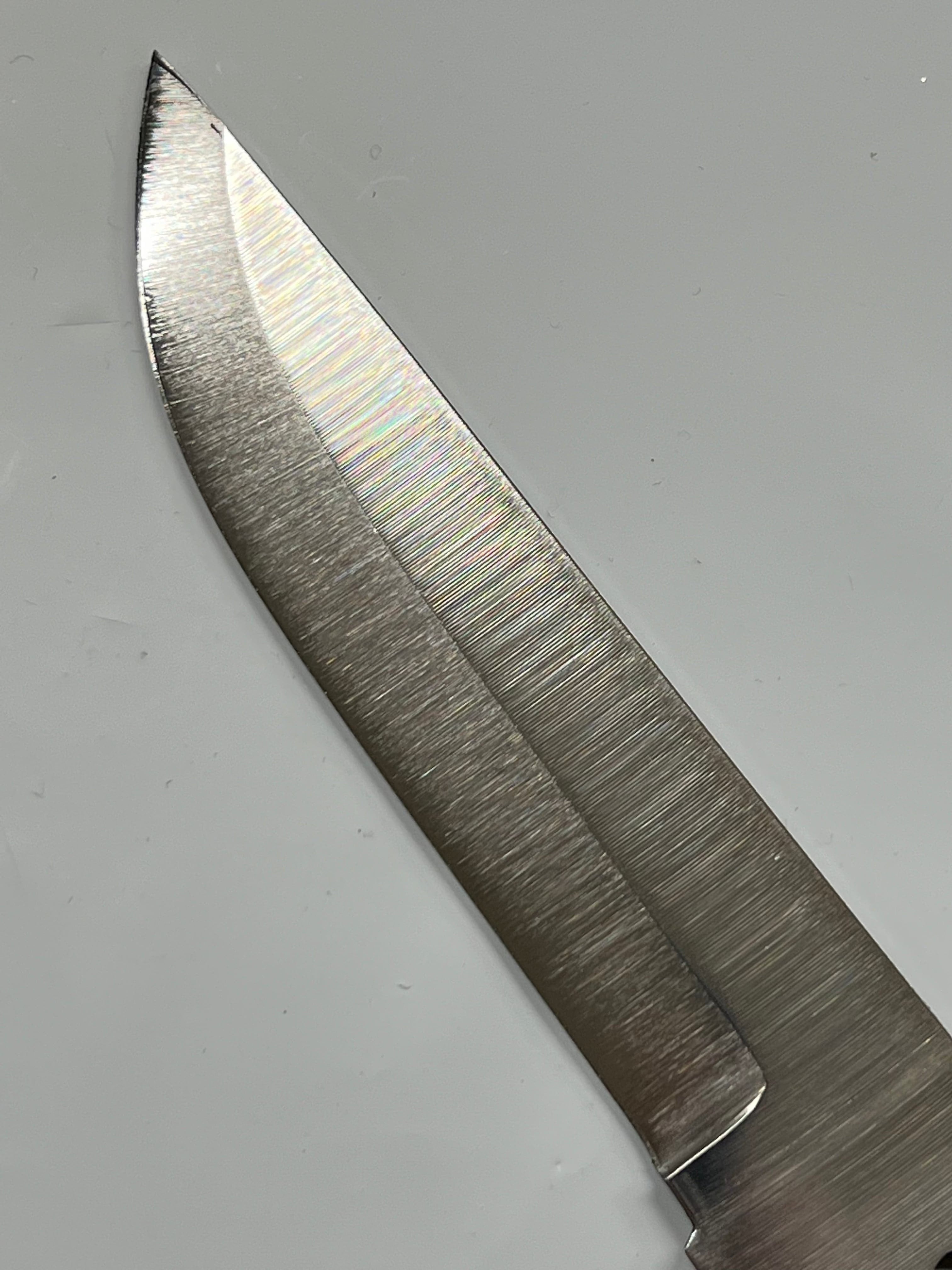 Lama per coltello Brisa Trooper 115 Scandi in acciaio al carbonio 80CrV2