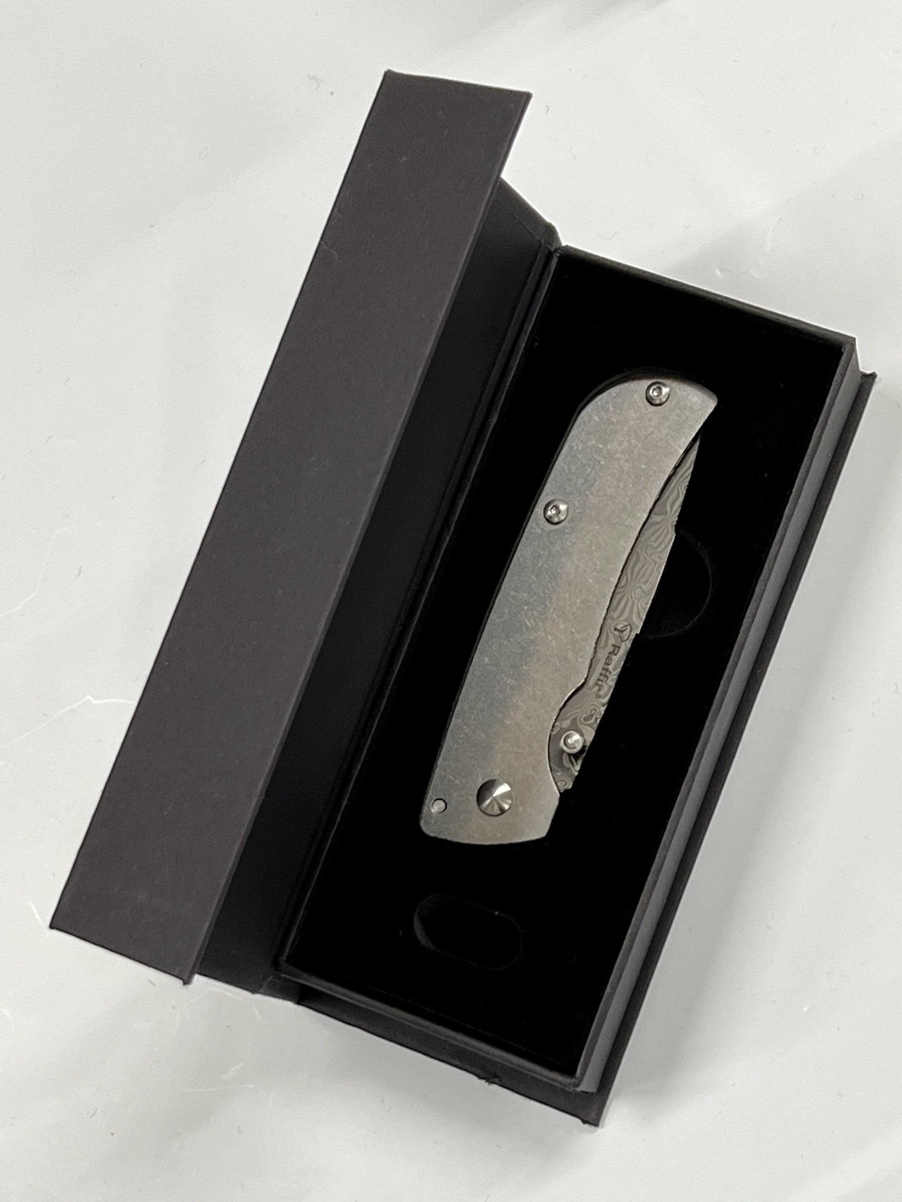 Set di coltelli pieghevoli Gentleman, damasco Ladder