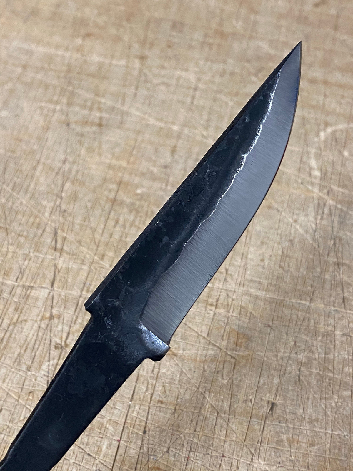 Lama per coltello martellata da 75 mm