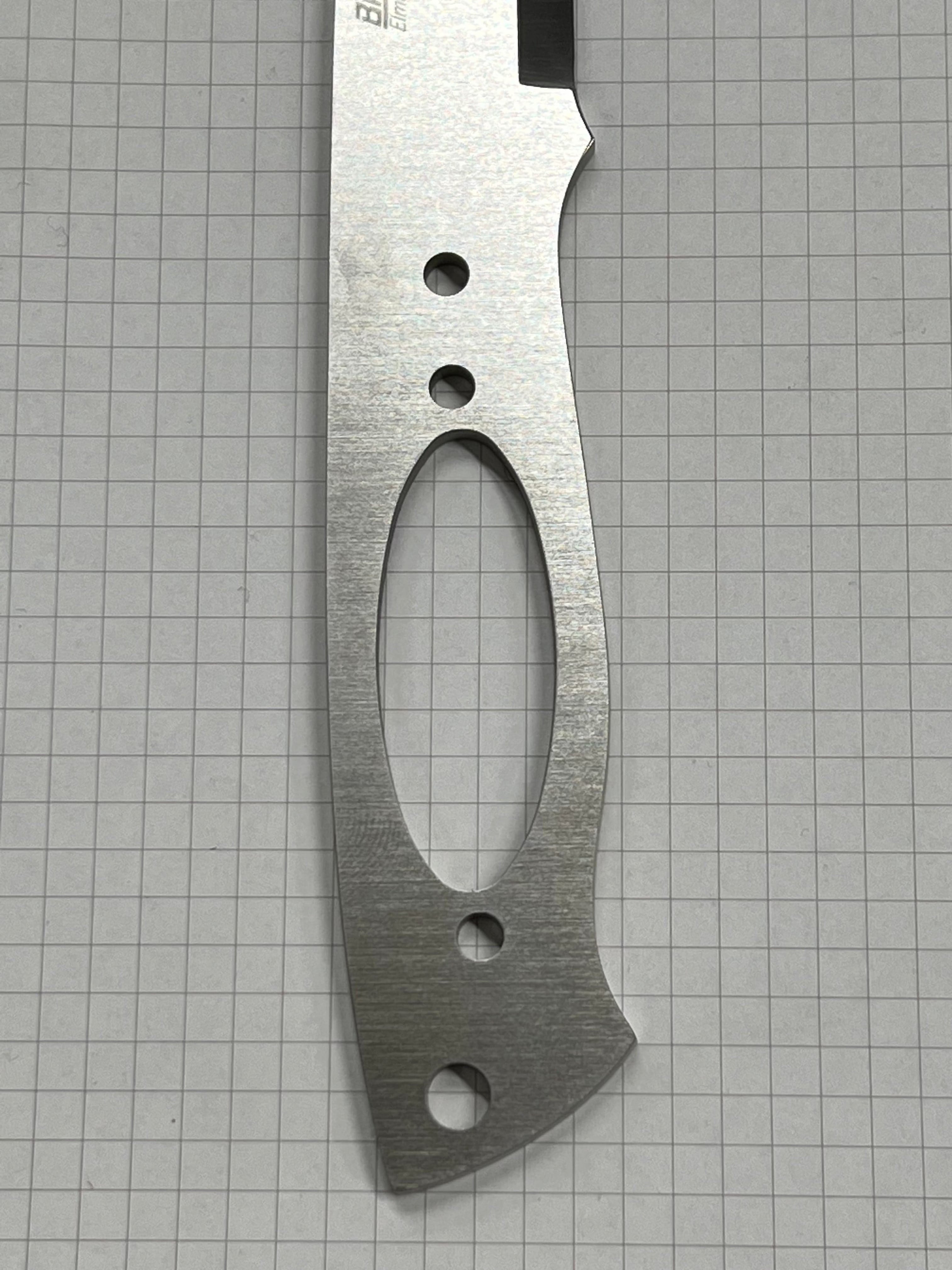 Lama per coltello Brisa Trapper 115 Scandi Elmax inossidabile