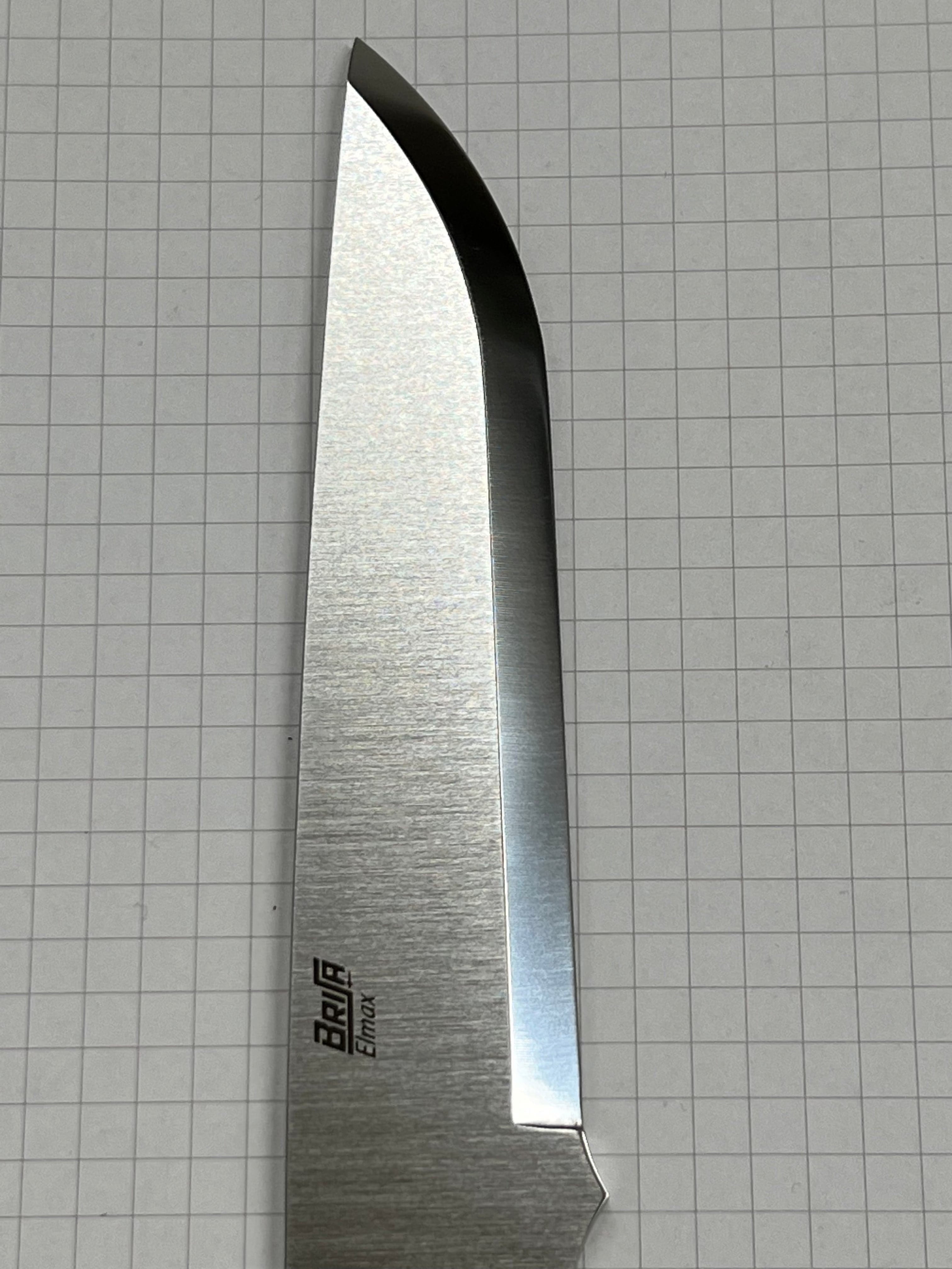Lama per coltello Brisa Trapper 115 Scandi Elmax inossidabile