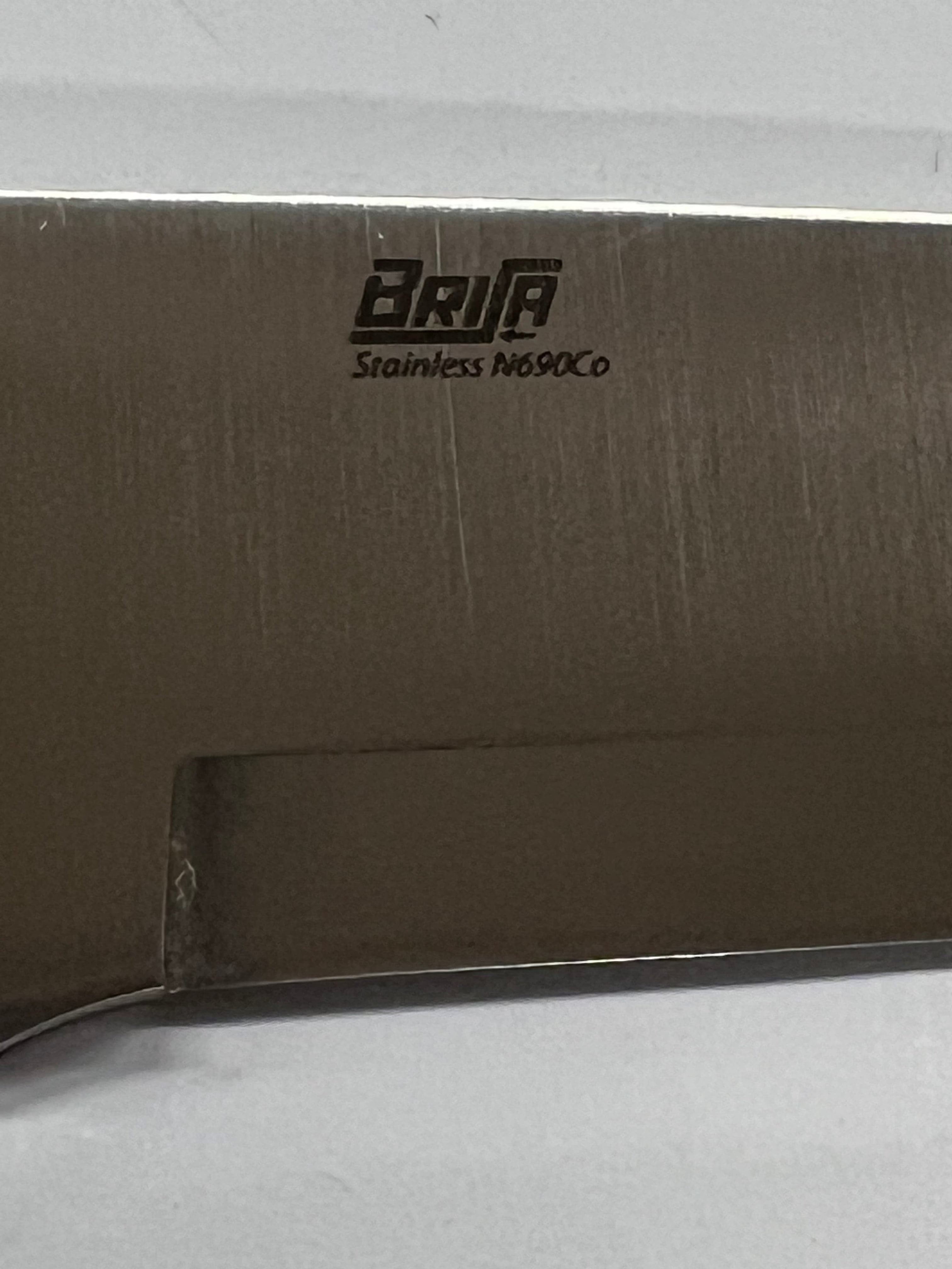 Lama per coltello Brisa Trapper 95 Scandi N690 in acciaio inossidabile