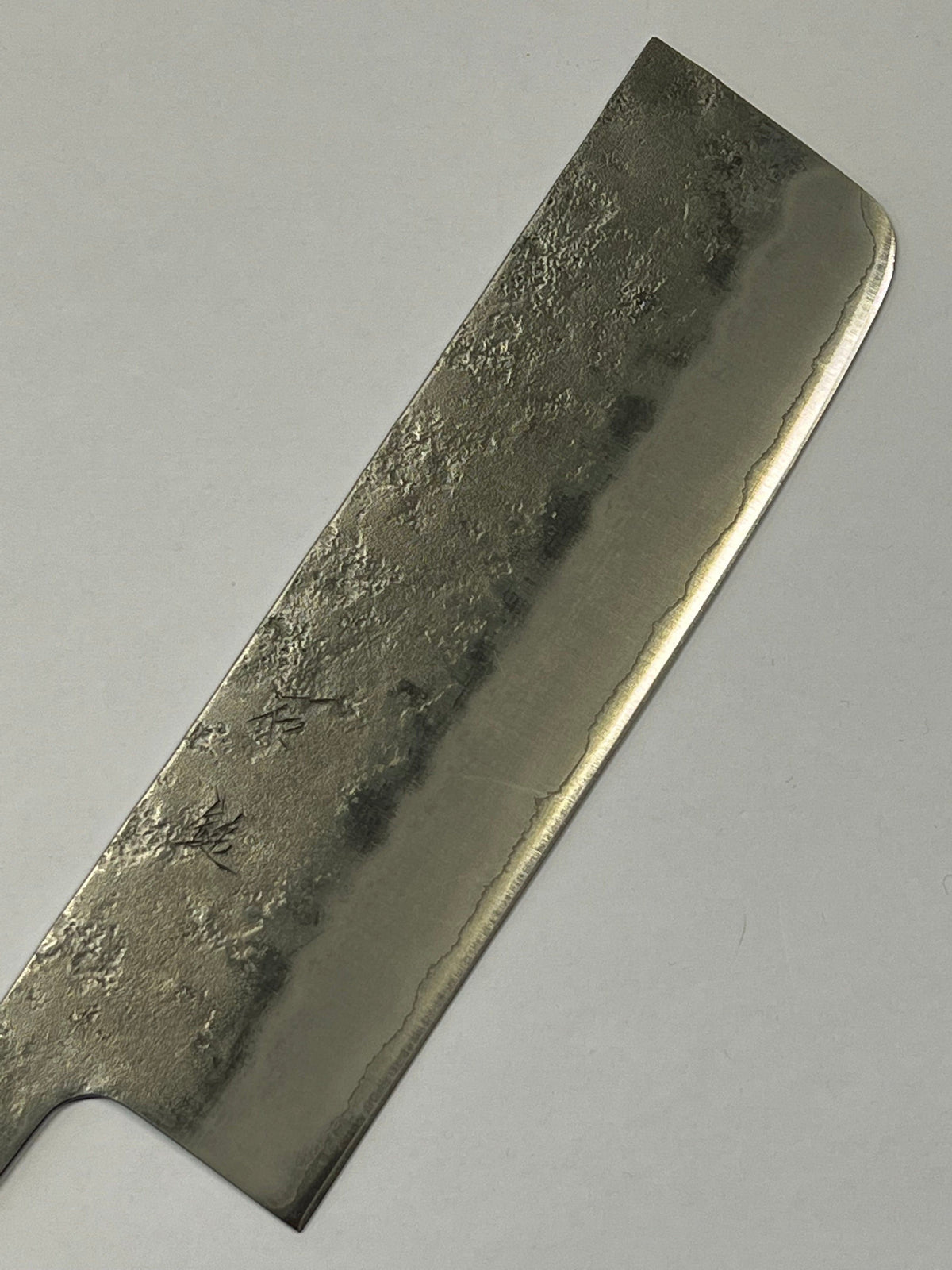Lama per coltello Nakiri 165 Silver3 forgiata a mano in Giappone