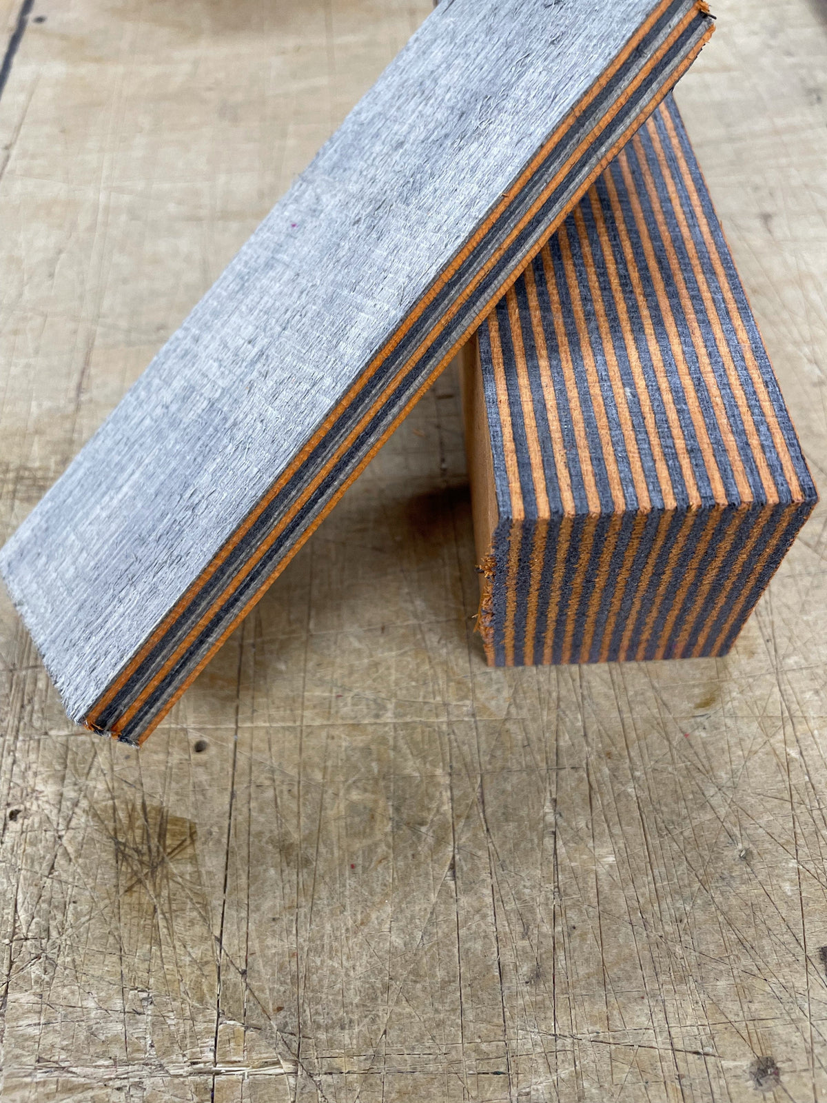 Lawood Plate - Ceppo laminato e colorato per manici