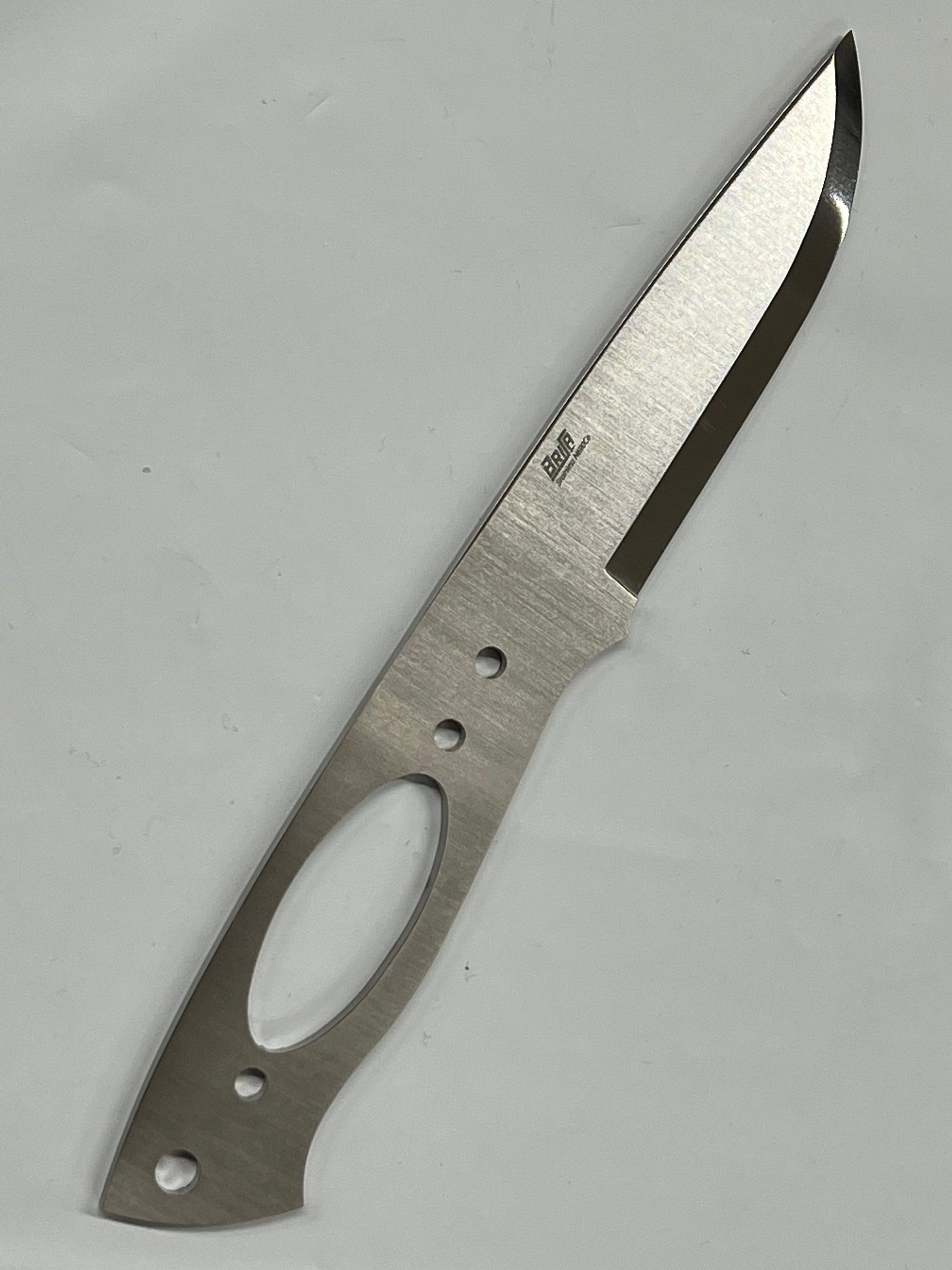 Lama per coltello Brisa Trapper 95 Scandi N690 in acciaio inossidabile