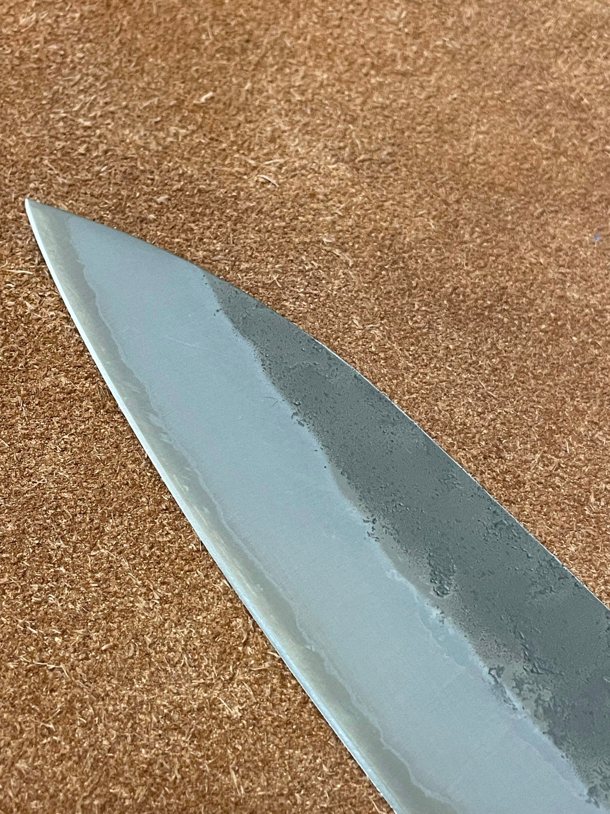 Lama per coltello giapponese forgiata a mano Gyuto 240 Silver3