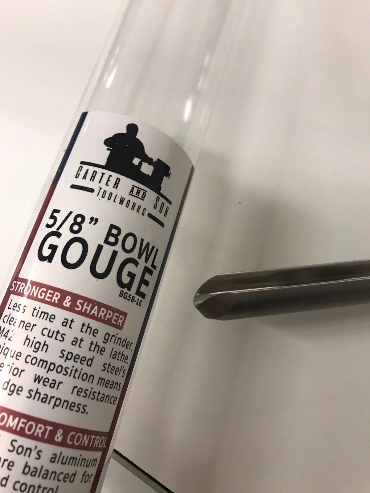 Gorbia in acciaio super rapido M42 - Carter and Son Toolworks