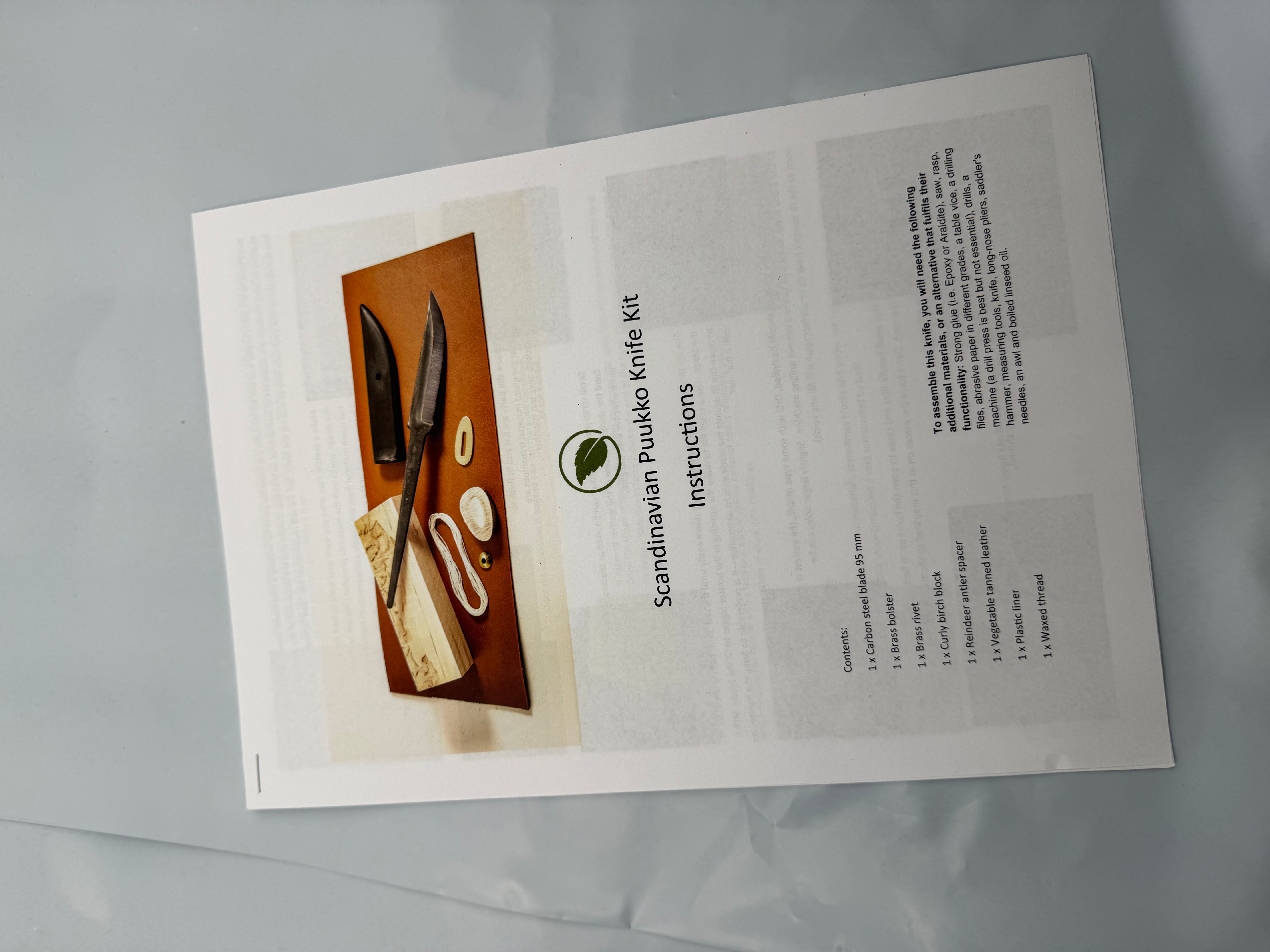 Kit per la costruzione di coltelli KBS3 - Coltello Tollekniv da 95 mm