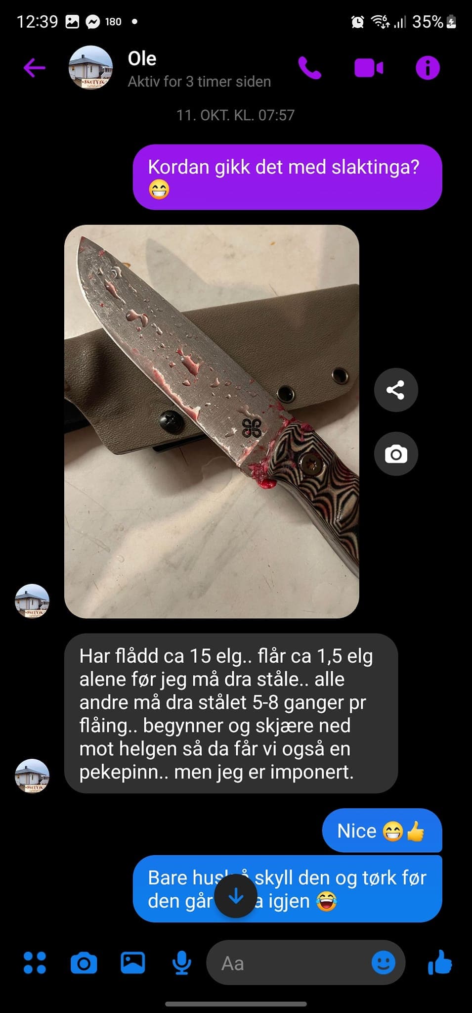 Lama per coltello GSK-6 AEB-L Clover Blades