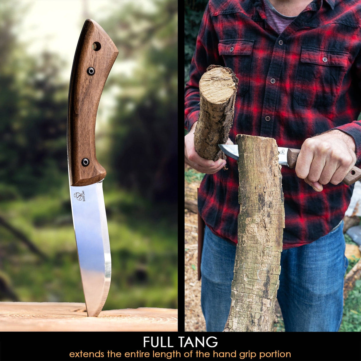 Coltello da bushcraft BSH1 Dune con fodero