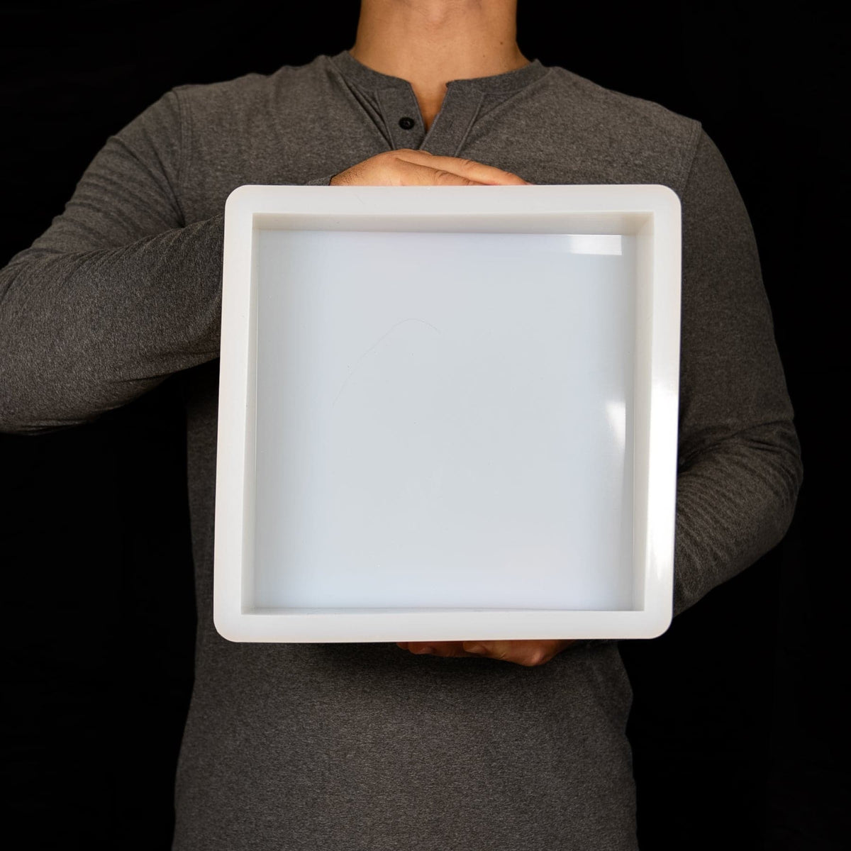 Stampo in silicone quadrato (255x255x77mm)