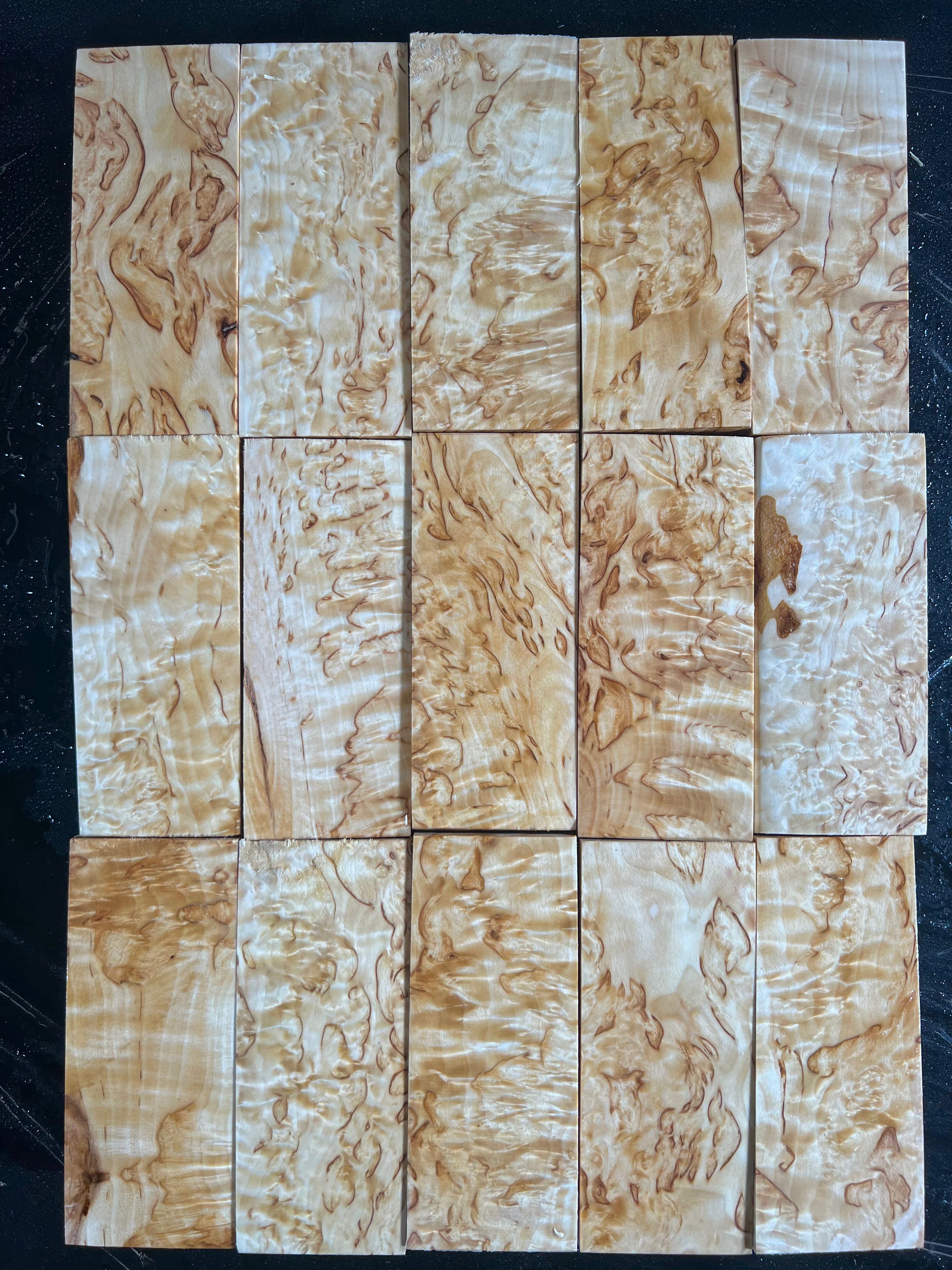 Betulla naturale Betulla mascherata Extra grande circa 40x50x120mm