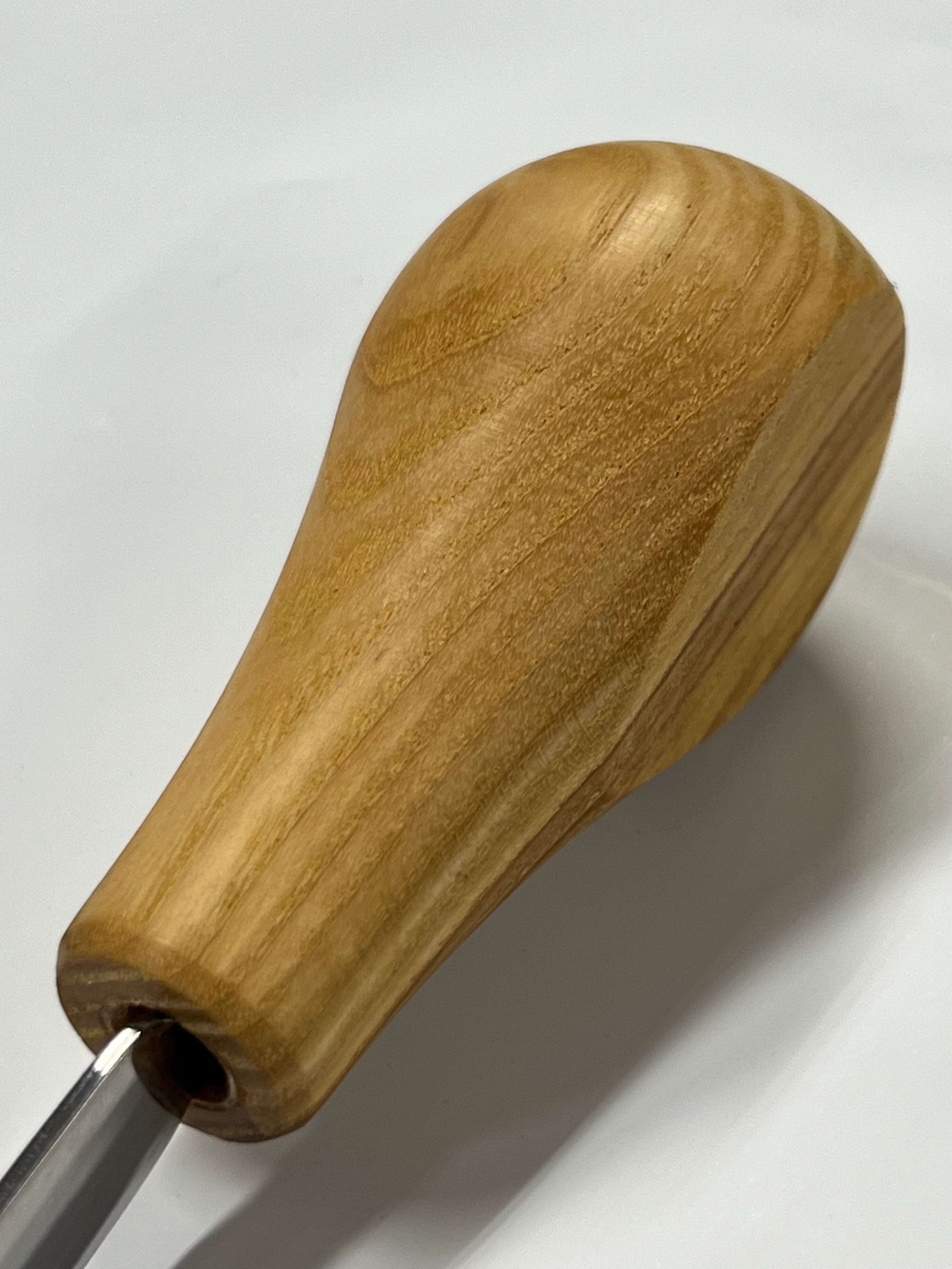Scalpello per intaglio 75x12mm dritto arrotondato P5/12 con impugnatura a sfera