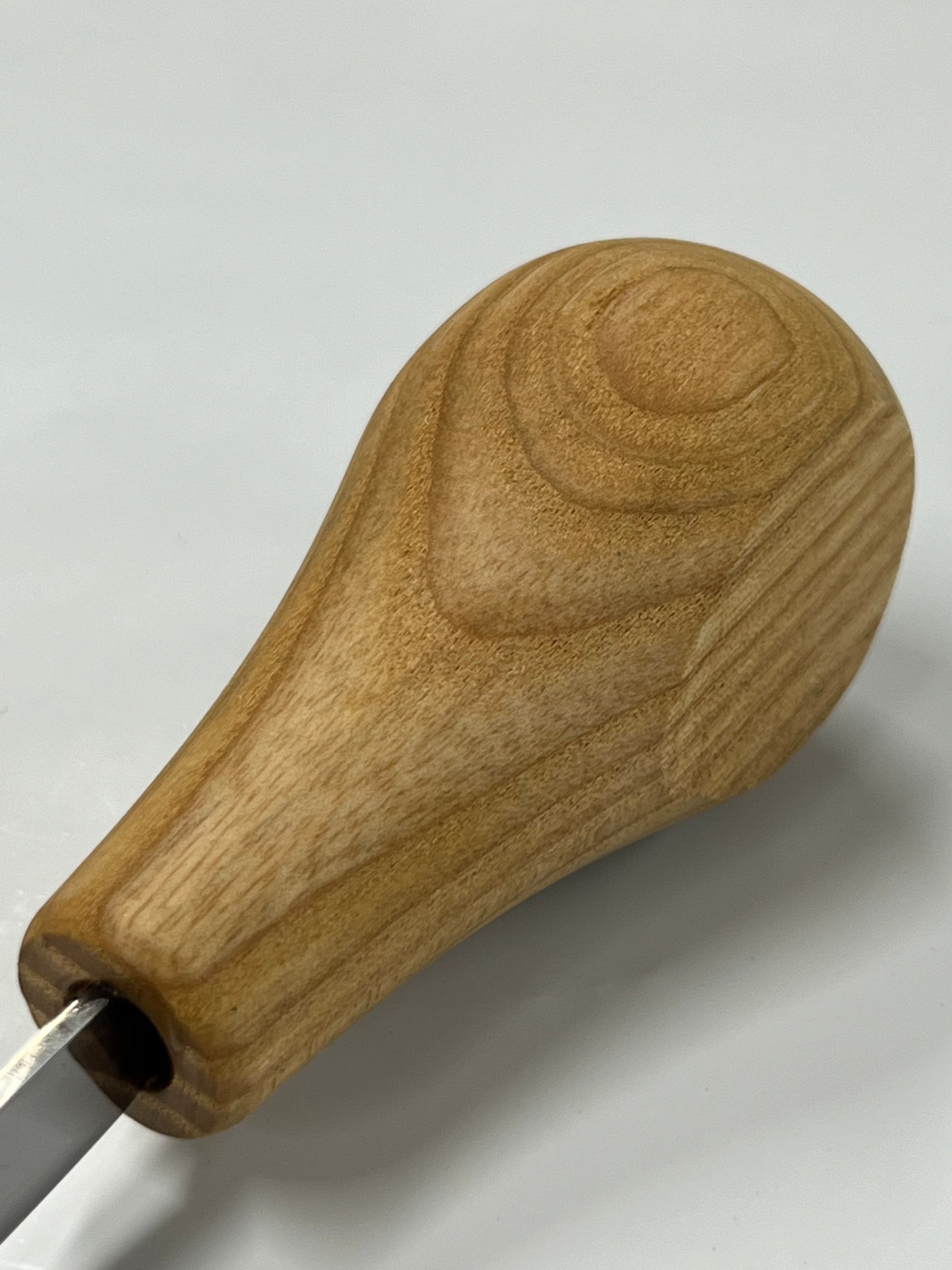 Struccio per intaglio 75x10mm scalpello piatto dritto P1/10 con impugnatura a sfera