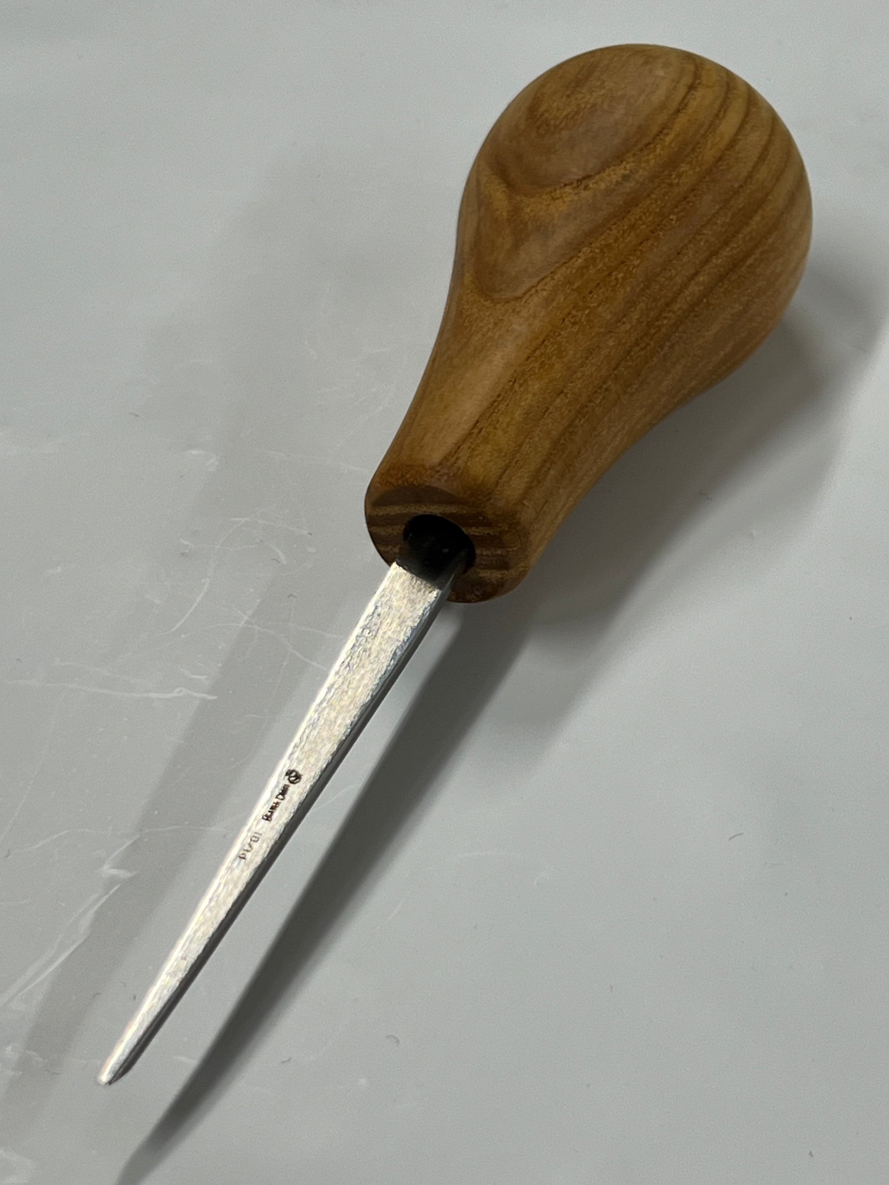 Scalpello per intaglio 75x1mm, lama piatta dritta P1/01 con impugnatura a sfera