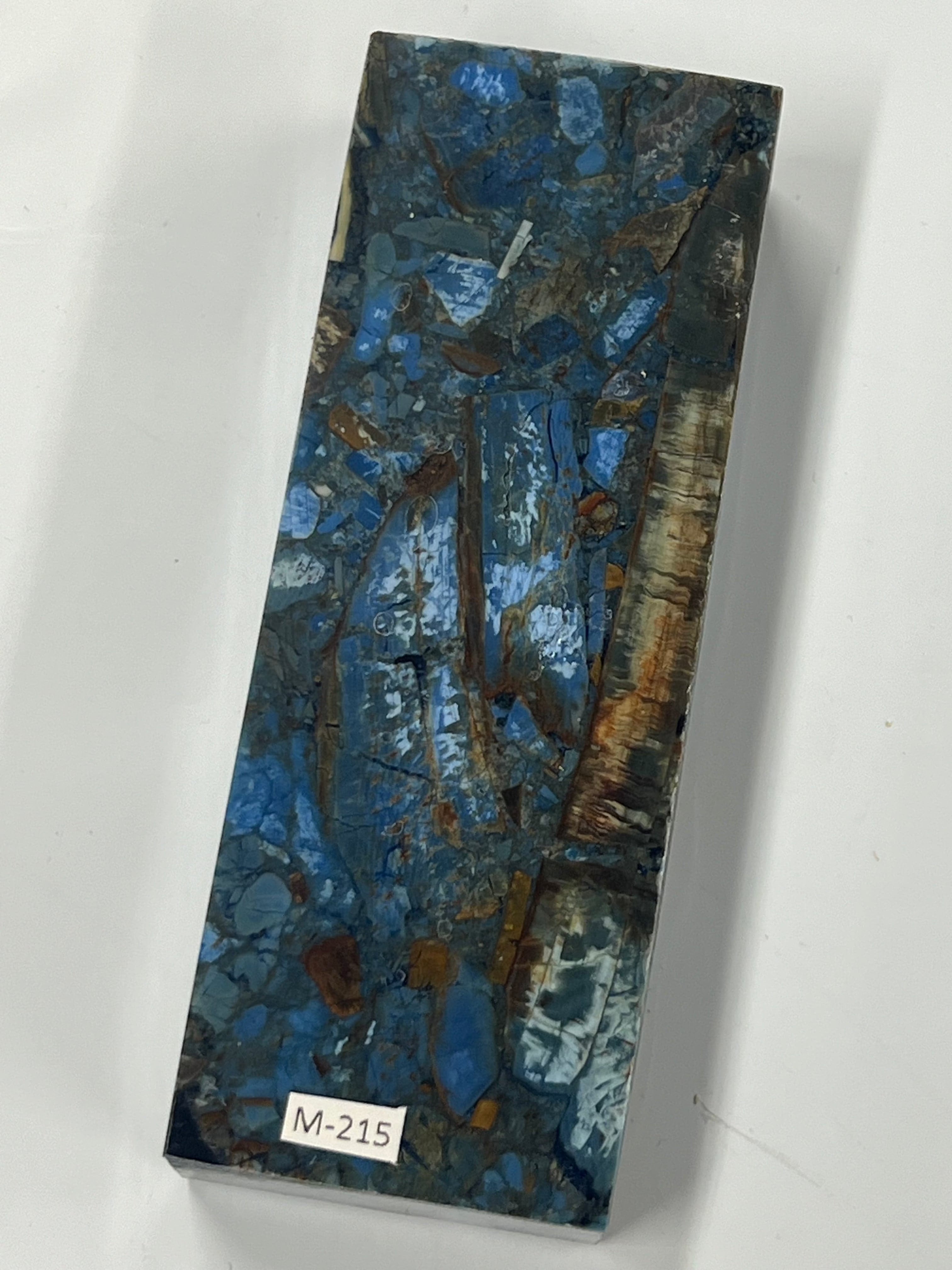 Blocco di avorio di mammut M215 Blue Fusion per manici