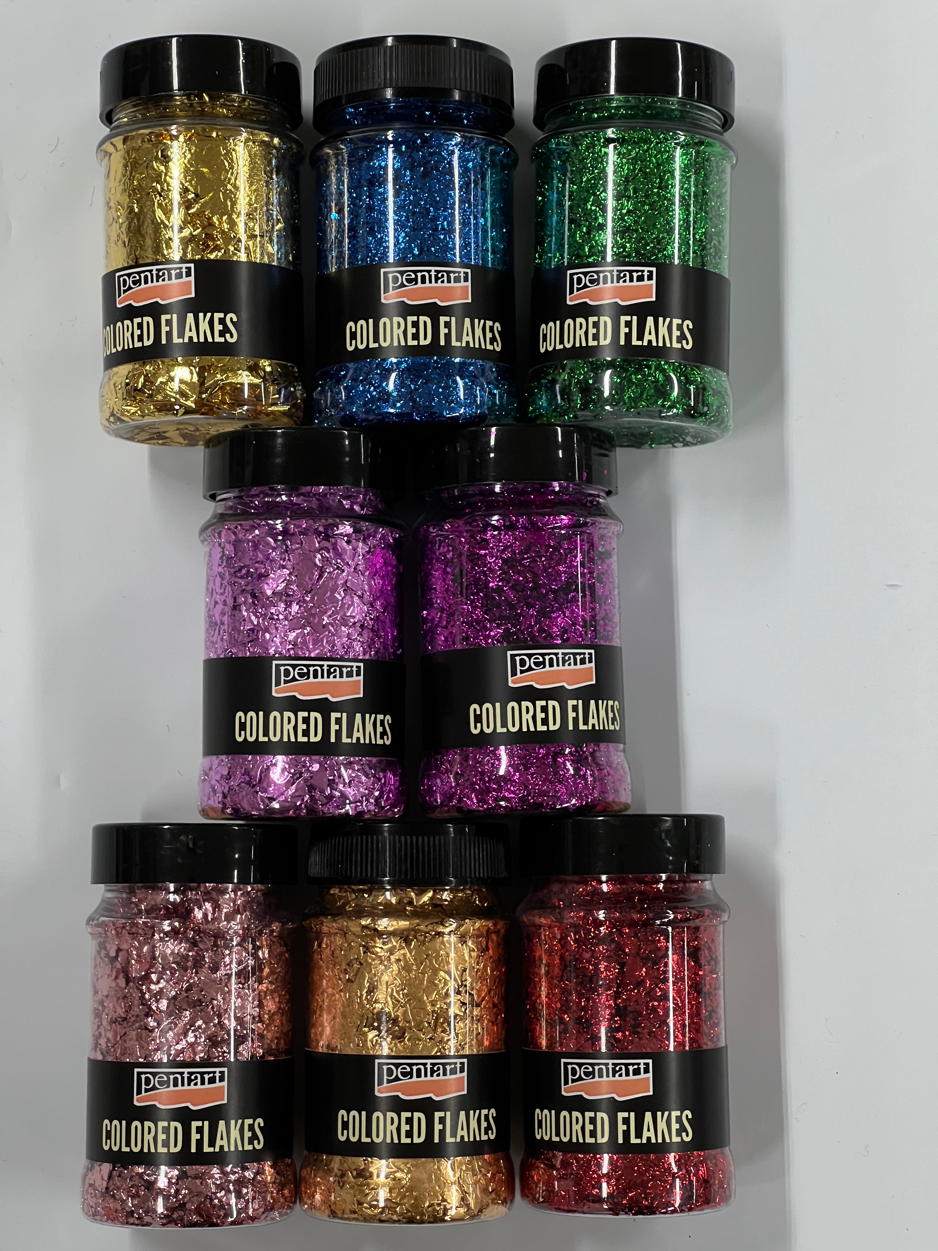 Scaglie colorate per glitter epossidico
