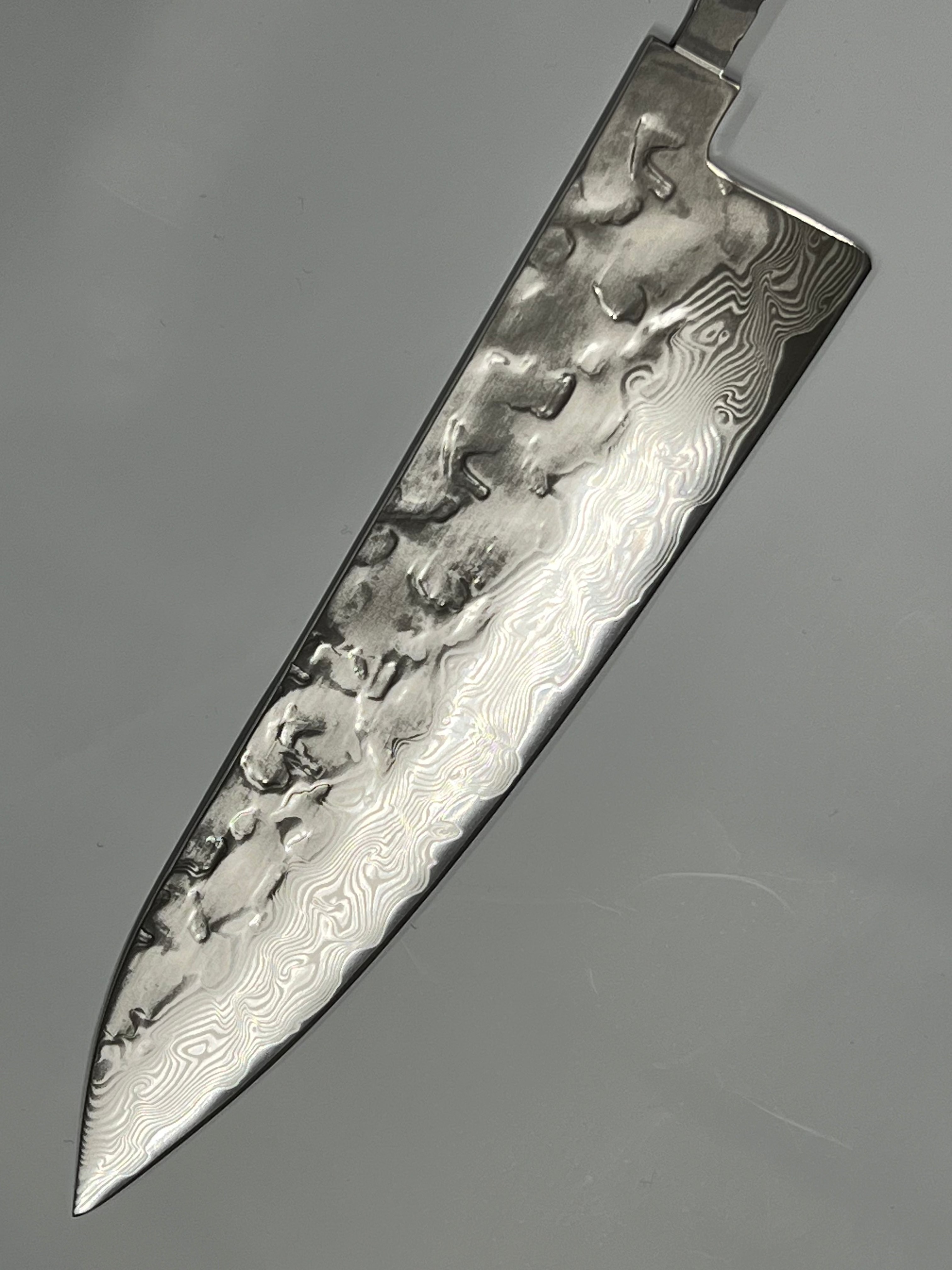 Coltello da chef 200mm VG-10 Lucidato Brute de forge Damasco