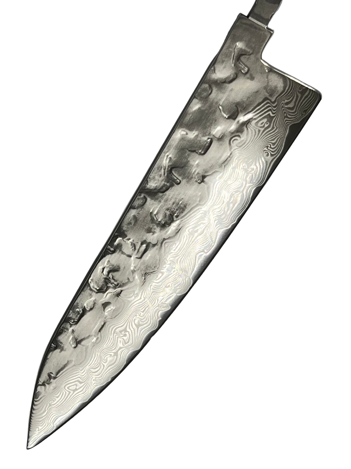 Coltello da chef 200mm VG-10 Lucidato Brute de forge Damasco