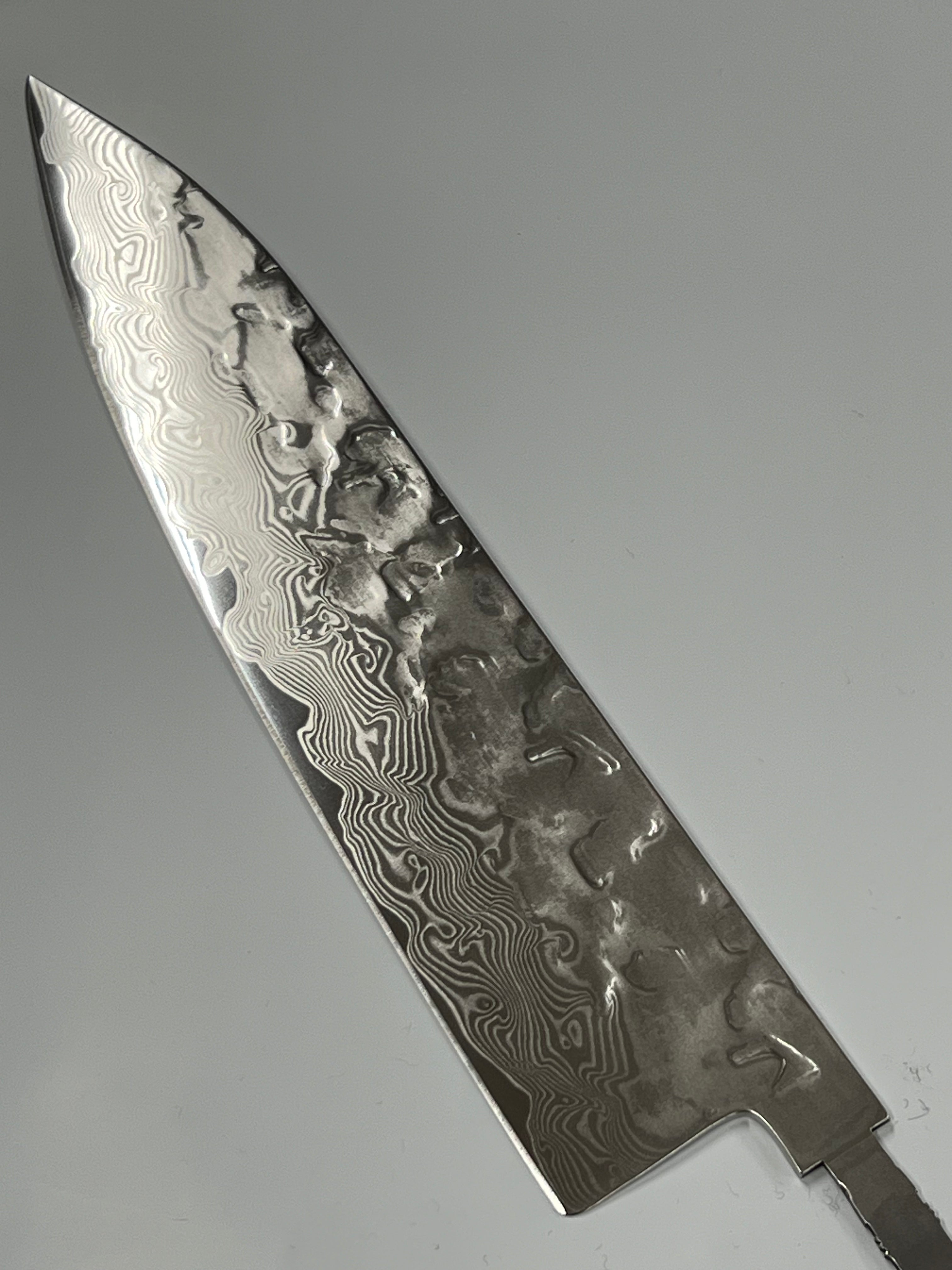 Coltello da chef 200mm VG-10 Lucidato Brute de forge Damasco