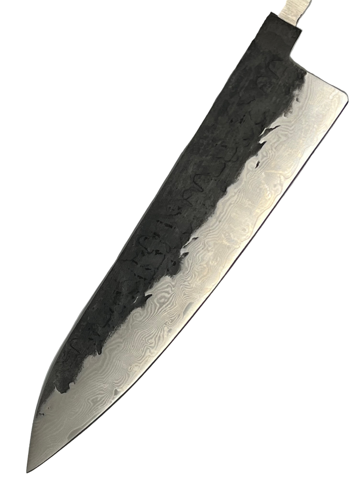 Coltello da chef 200mm VG-10 Nero Brute de forge Damasco