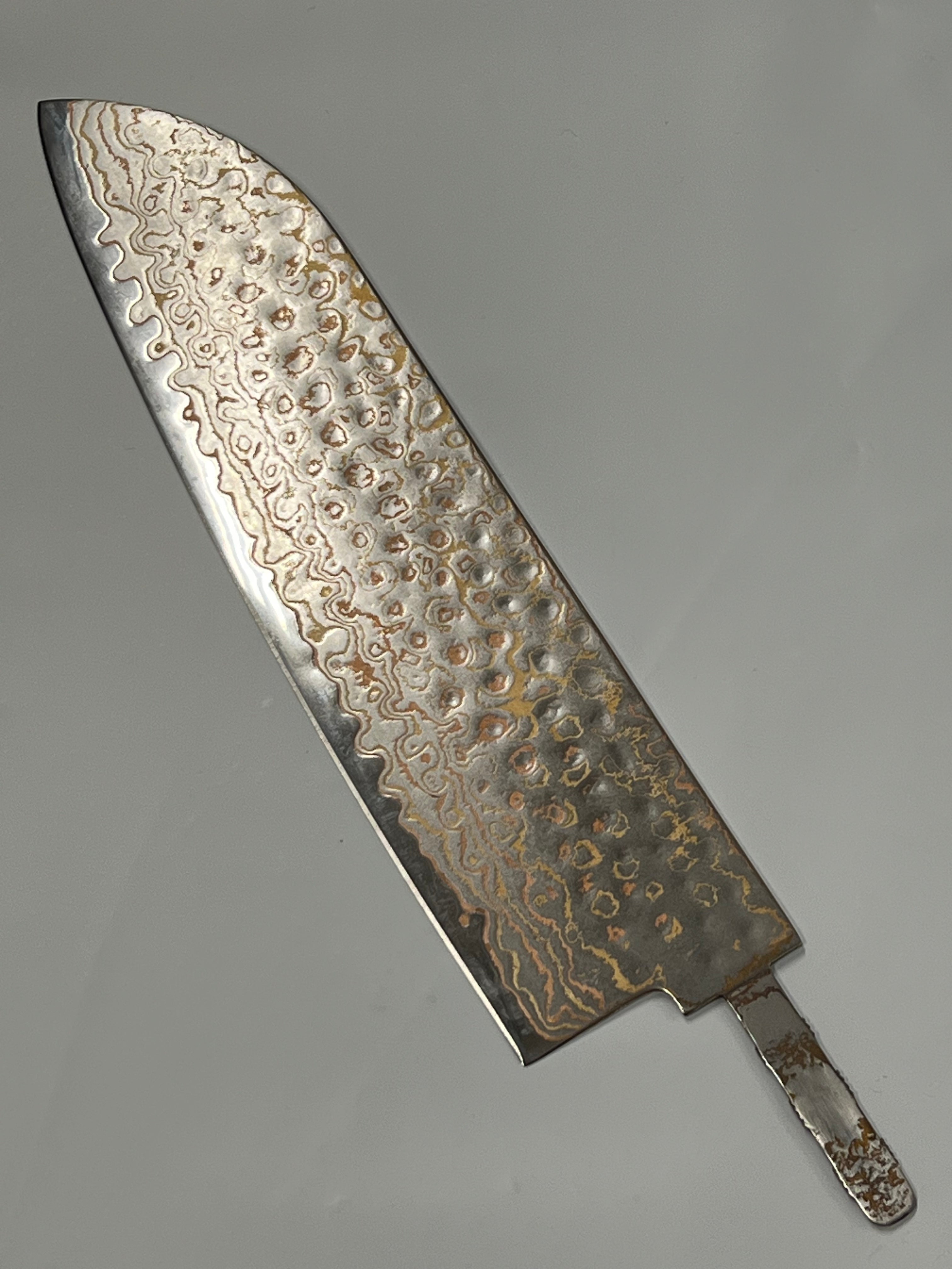 Santoku 200mm Acciaio inossidabile Damasco al rame