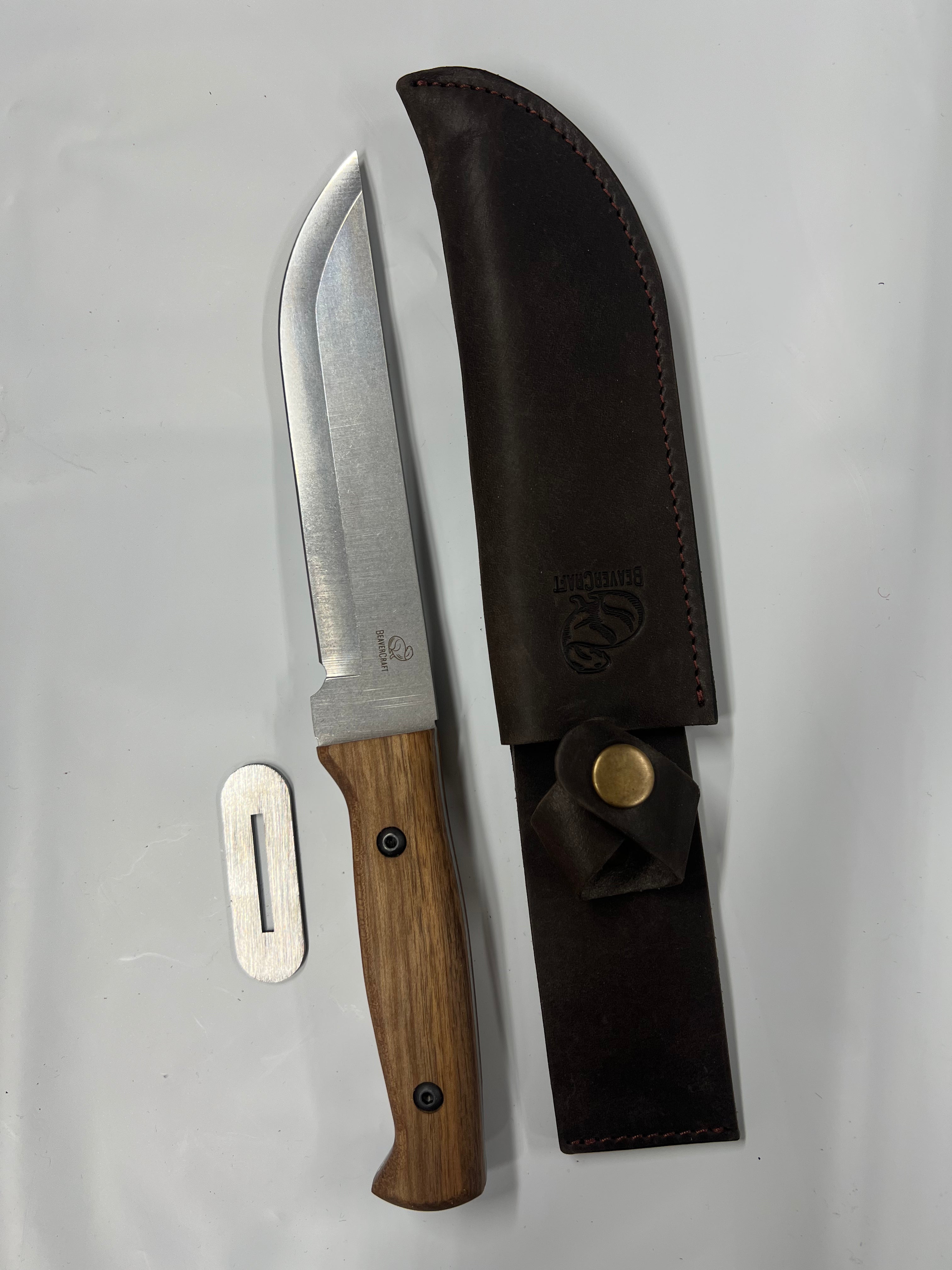 Coltello tattico ucraino Bowie TLK1 con fodero in pelle